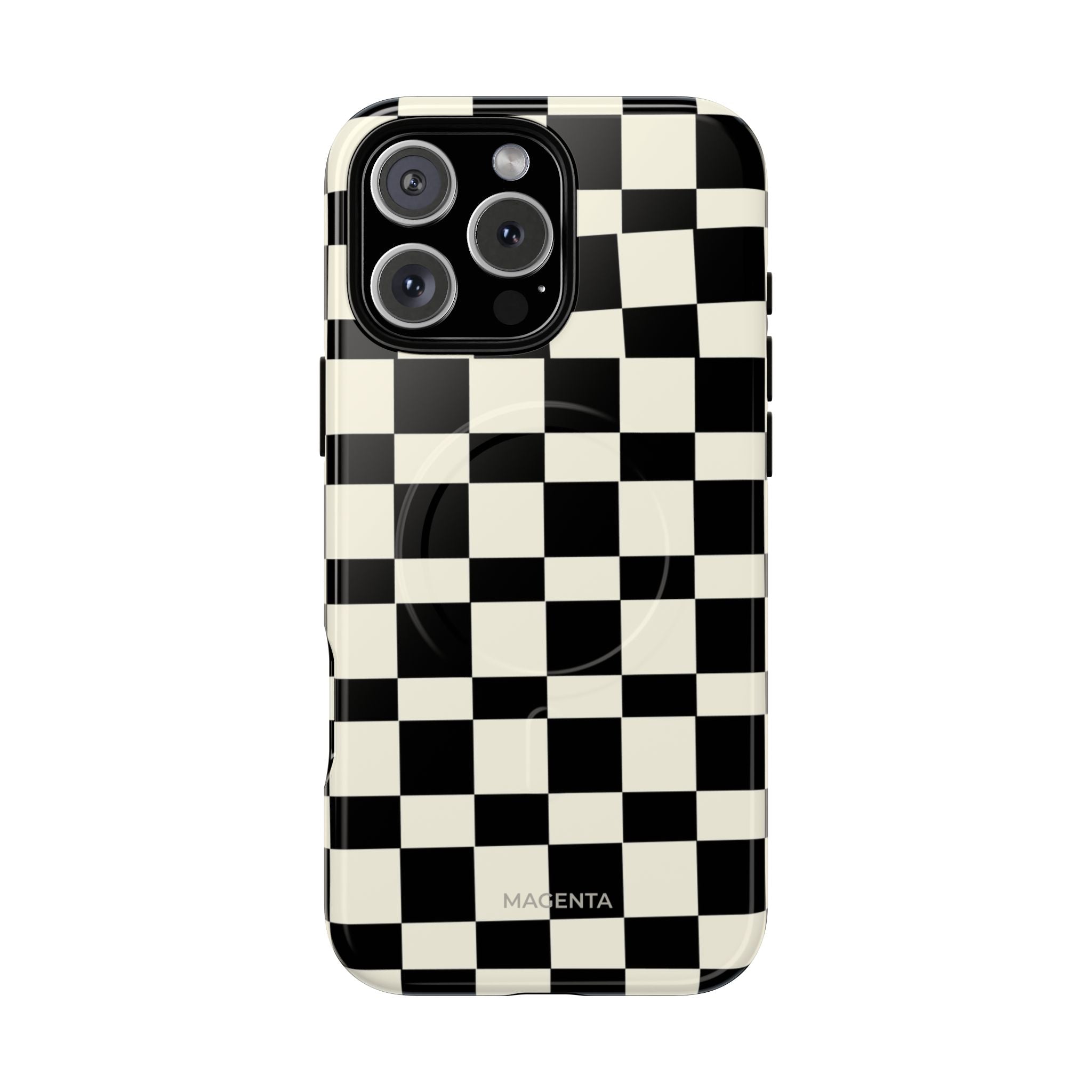 Black & White Check Tough Magnetic Case