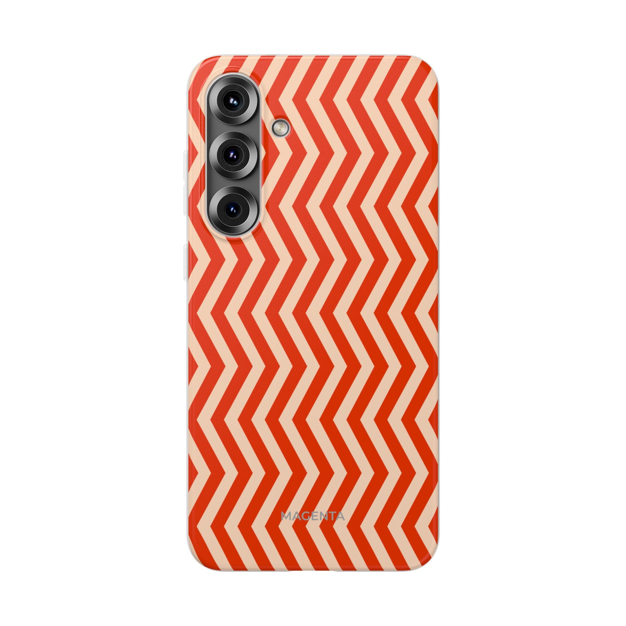 Red Zig Zag Flexi Case