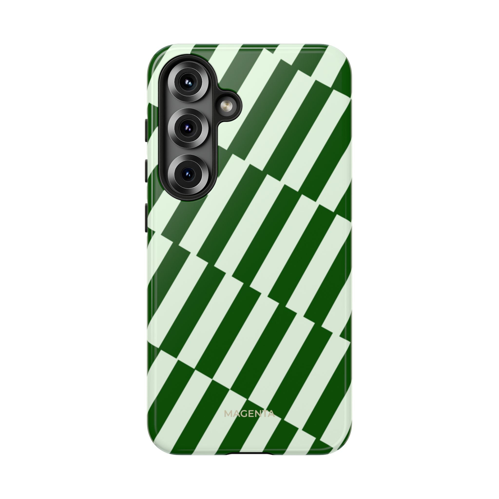 Deep Green Stripes Tough Case