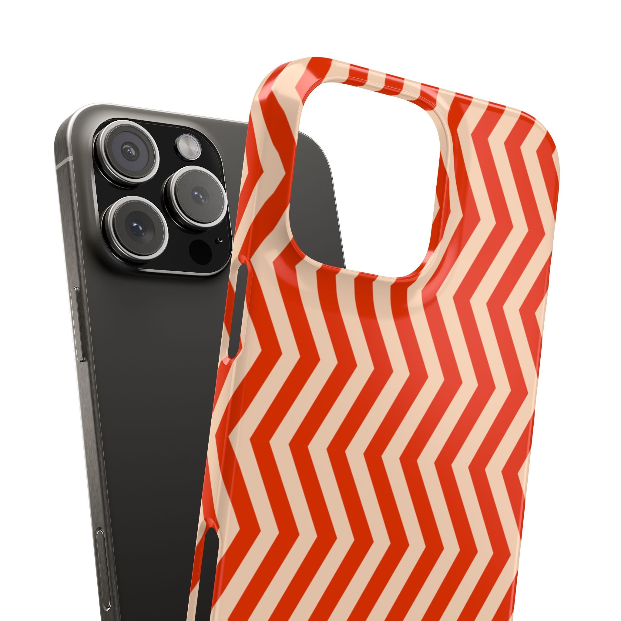 Red Chevron Snap Case