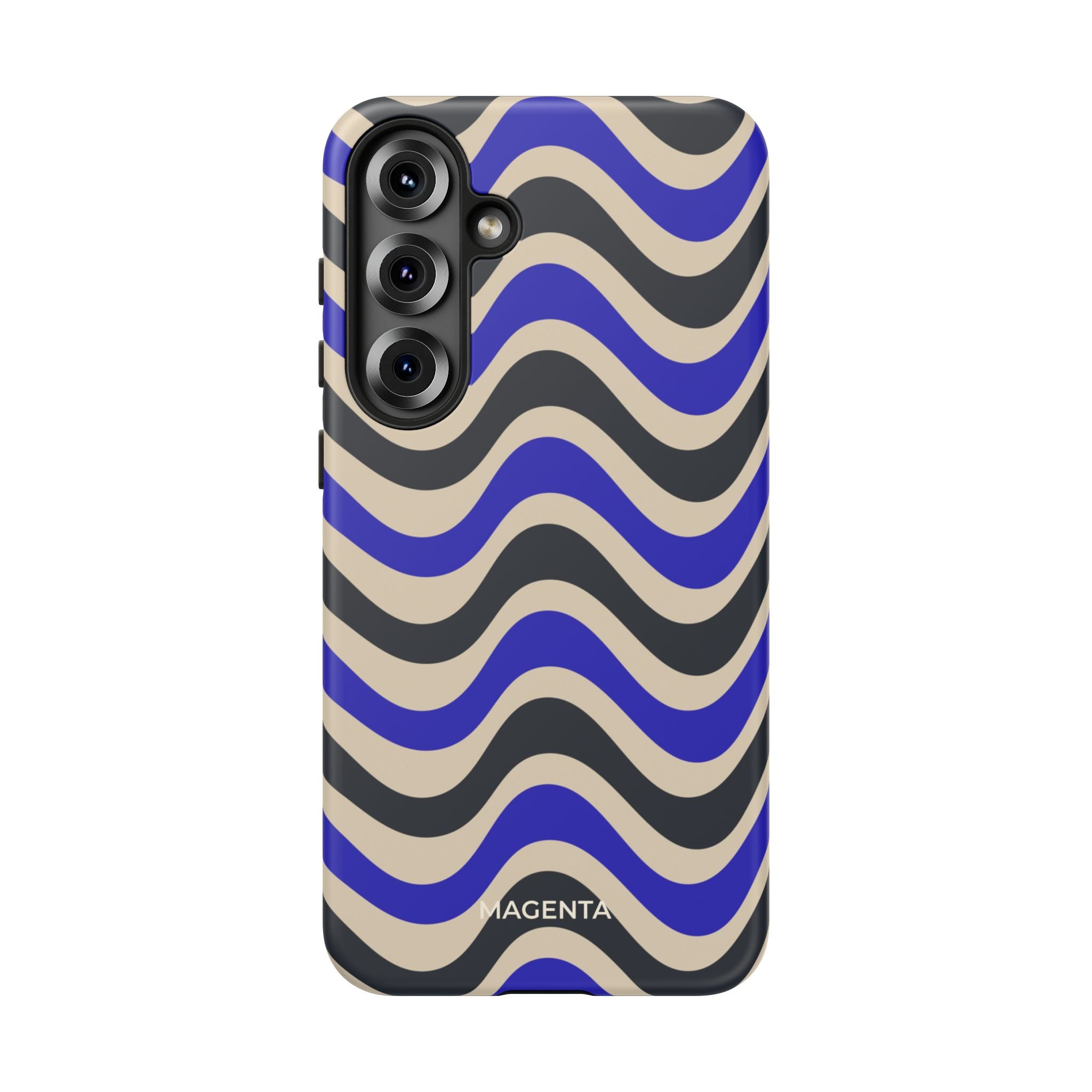 Black & Blue Waves Tough Case