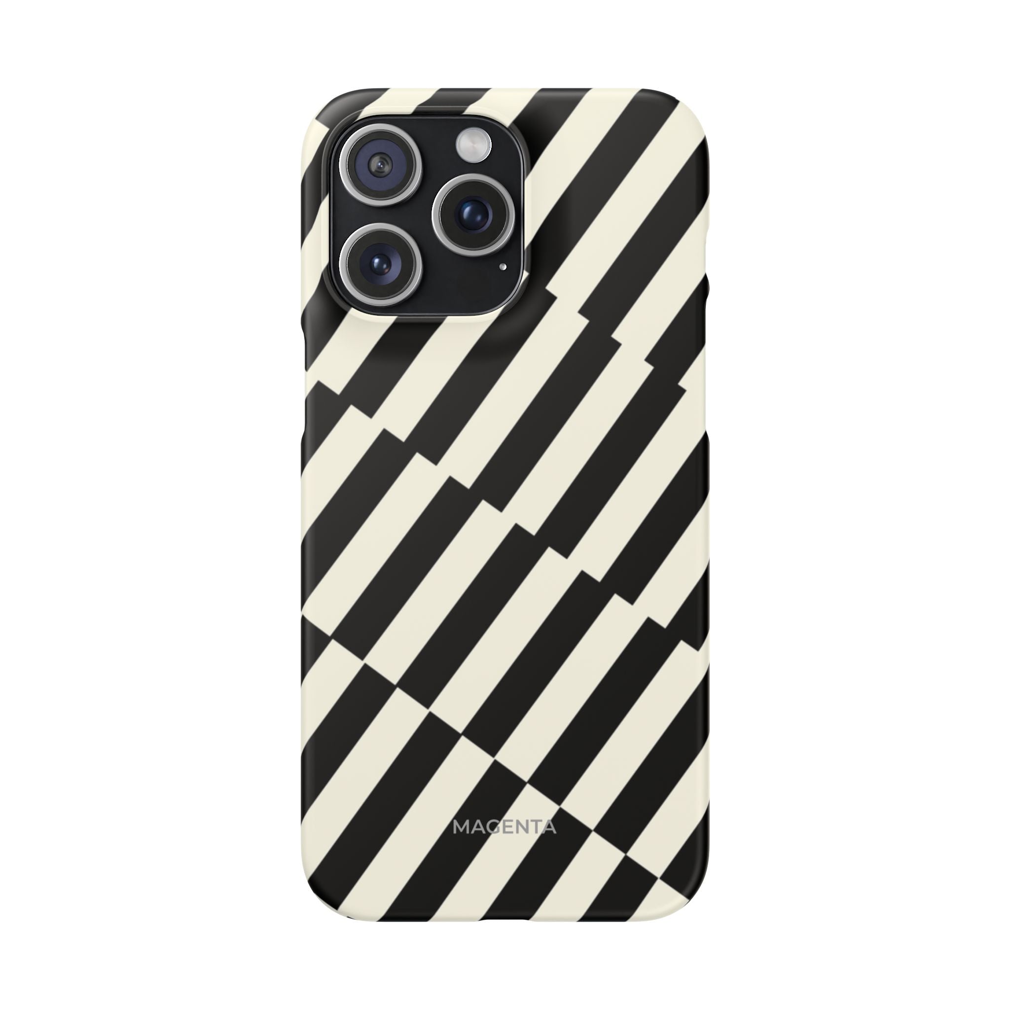 Black & White Crosswalk Snap Case