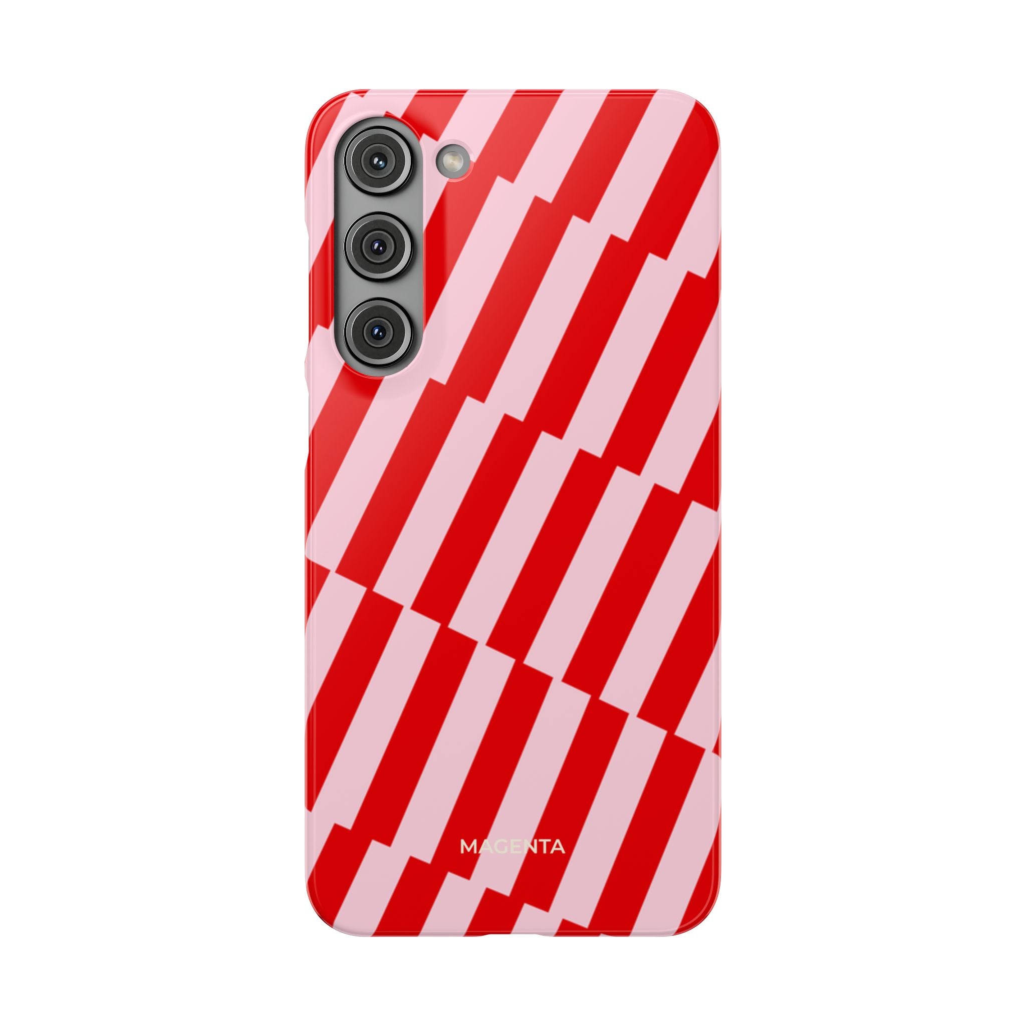 Cherry Pinstripe Snap Case