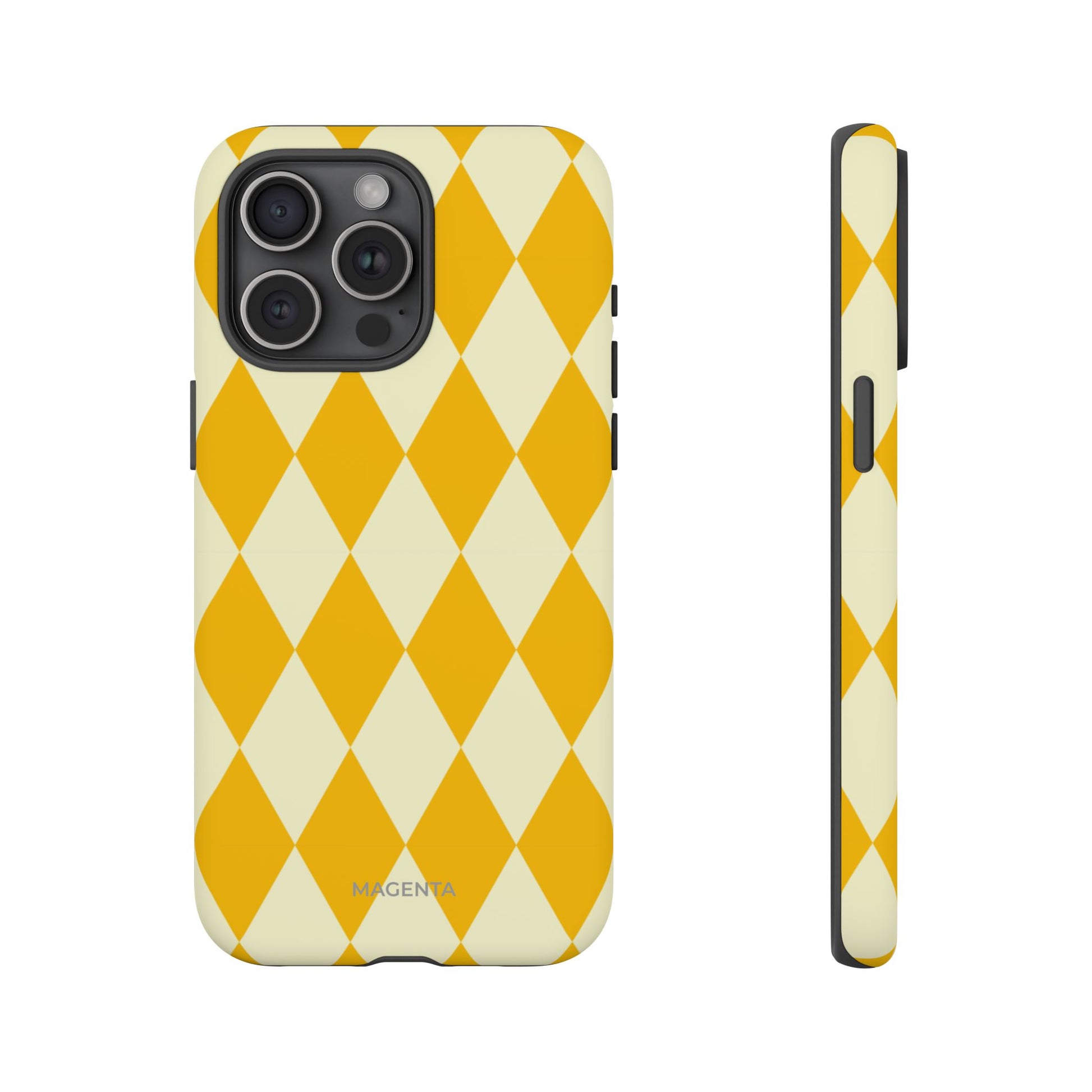 Yellow & Cream Geometric Tough Case