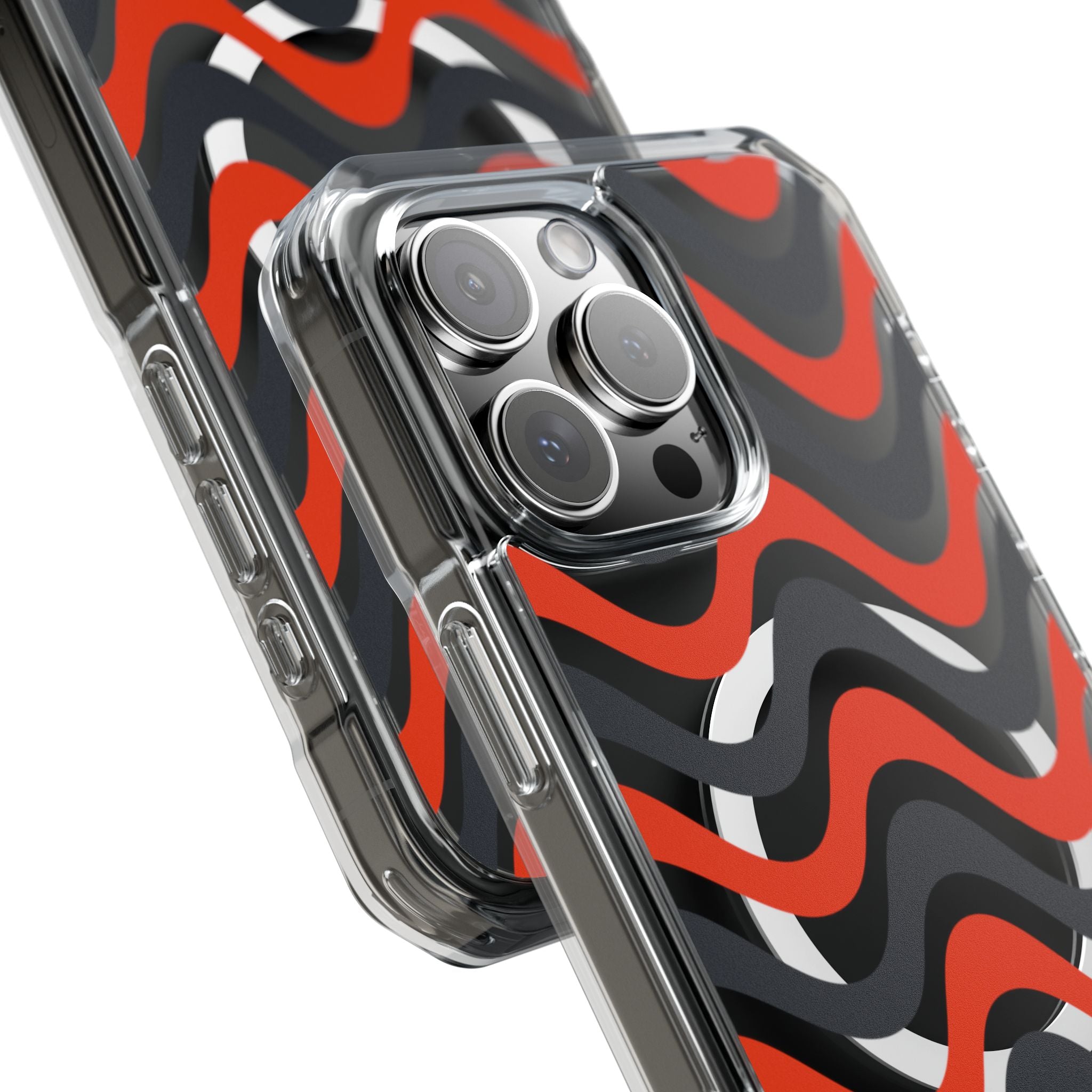Black & Red Waves