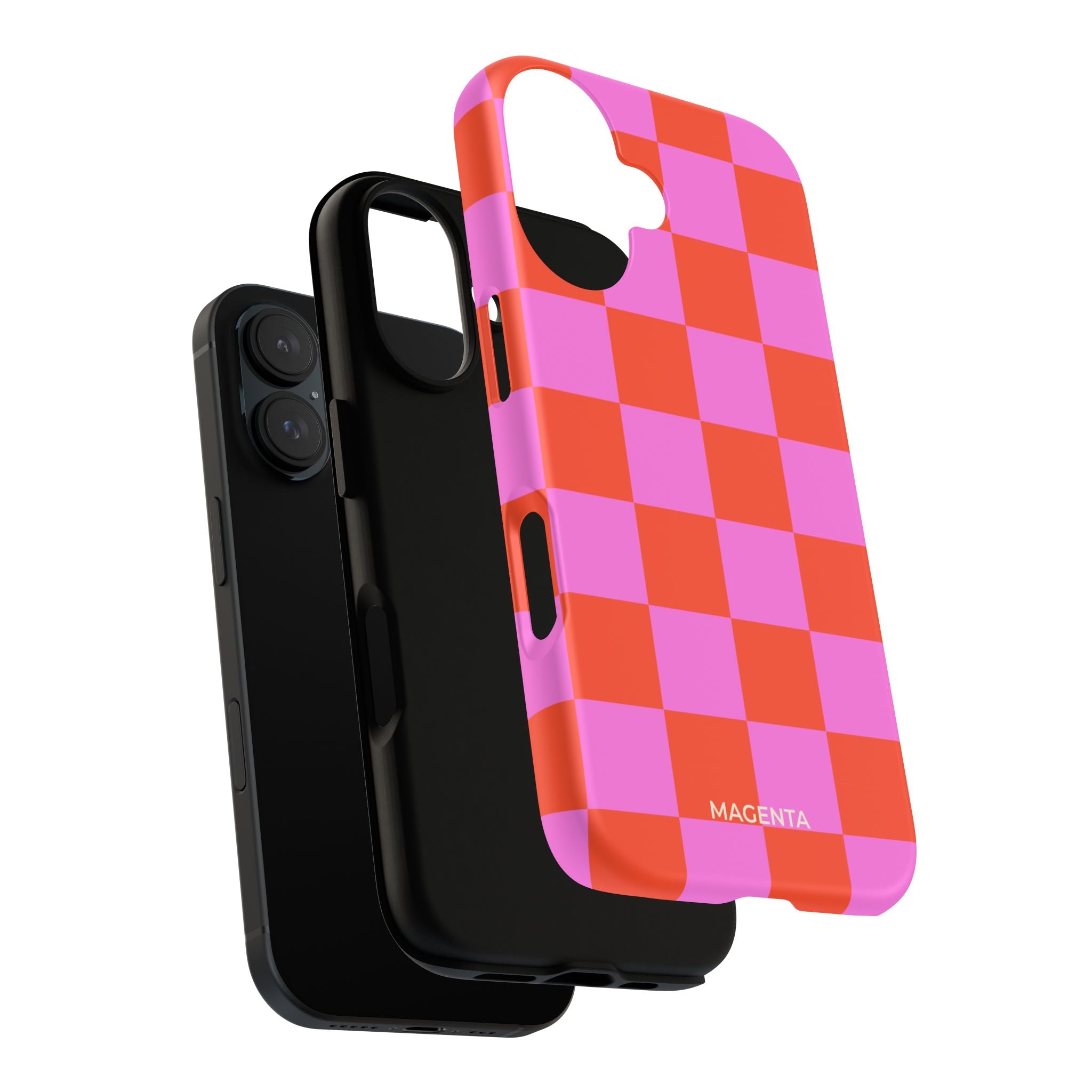 Pink & Orange Checkmate Tough Case