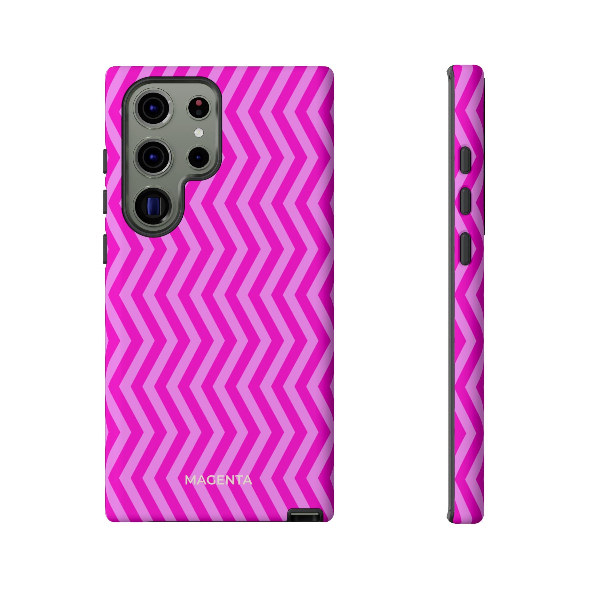 Magenta Zig Zag Tough Case