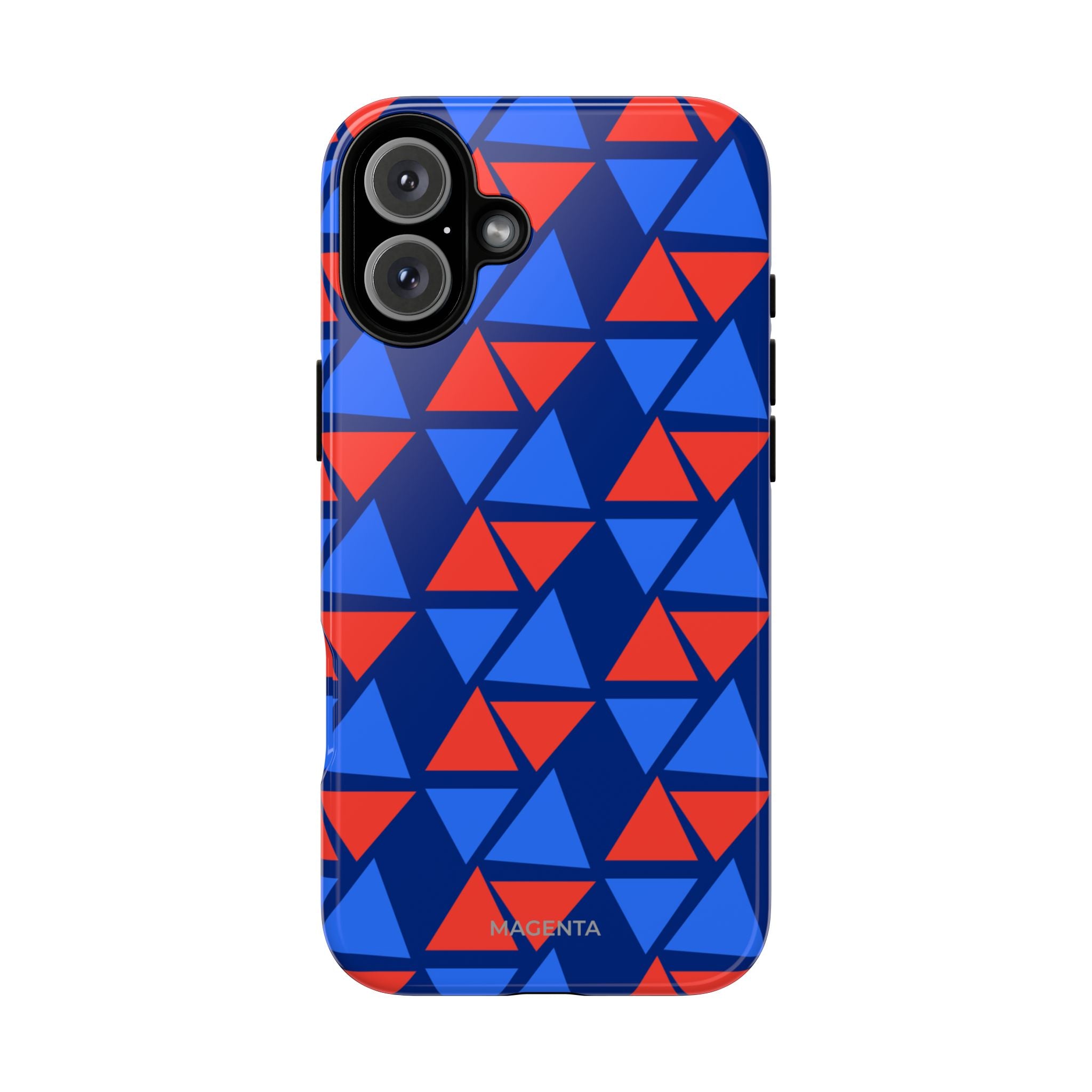 Blue Red Triangle Tough Case