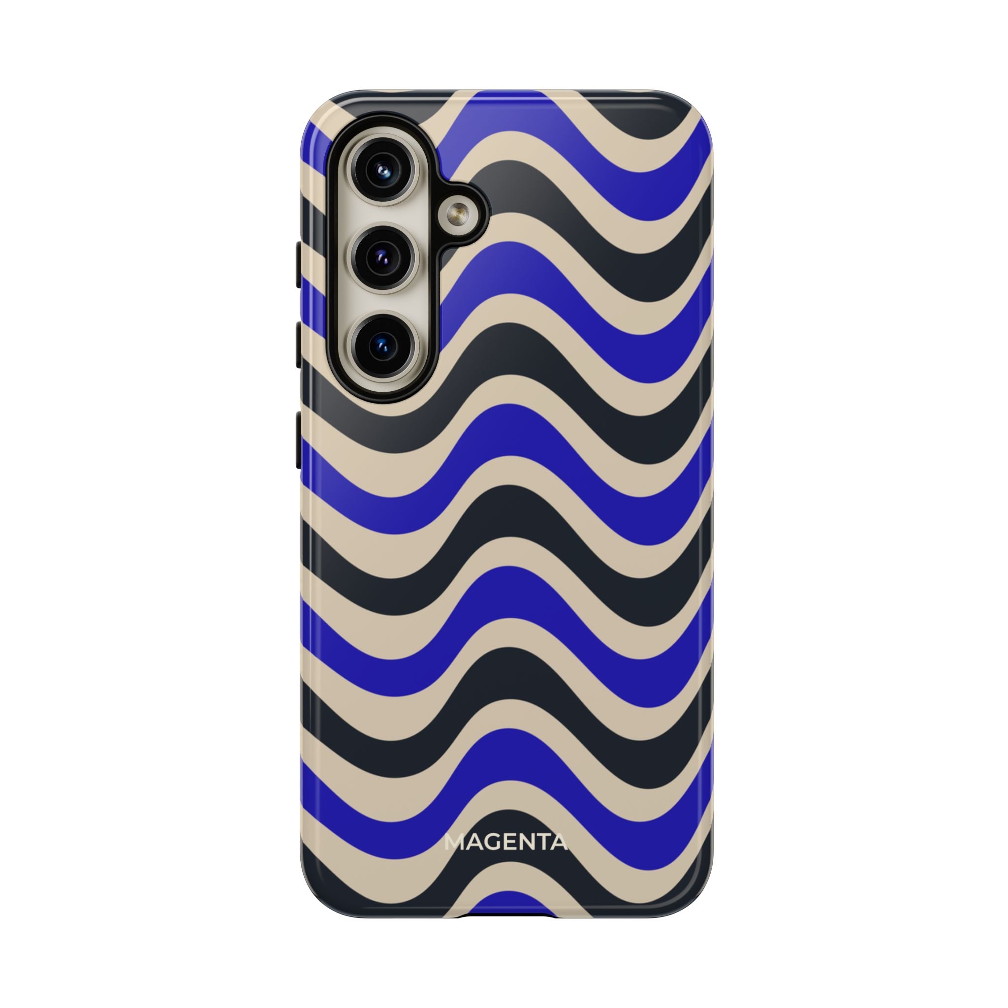 Black & Blue Waves Tough Case
