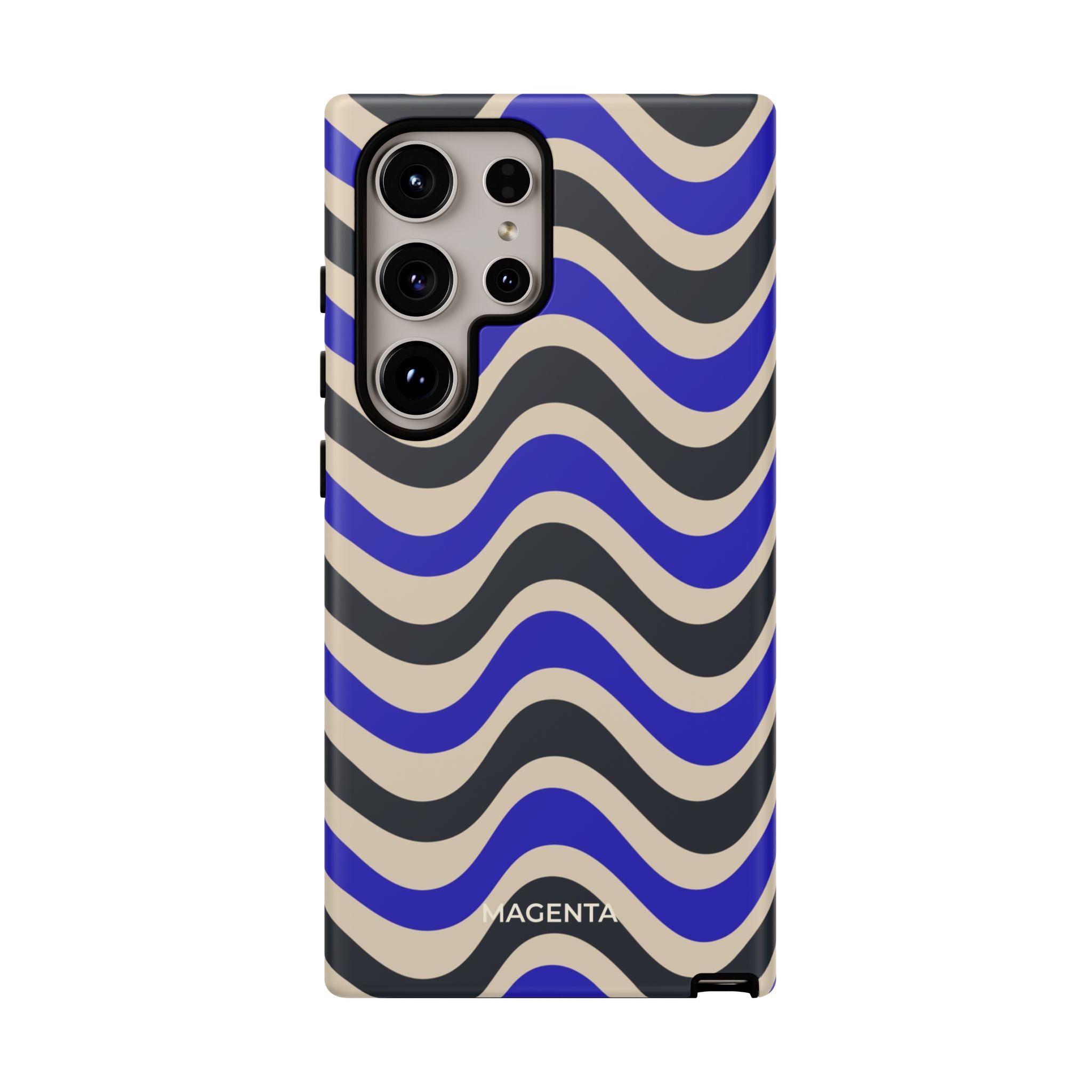 Black & Blue Waves Tough Case