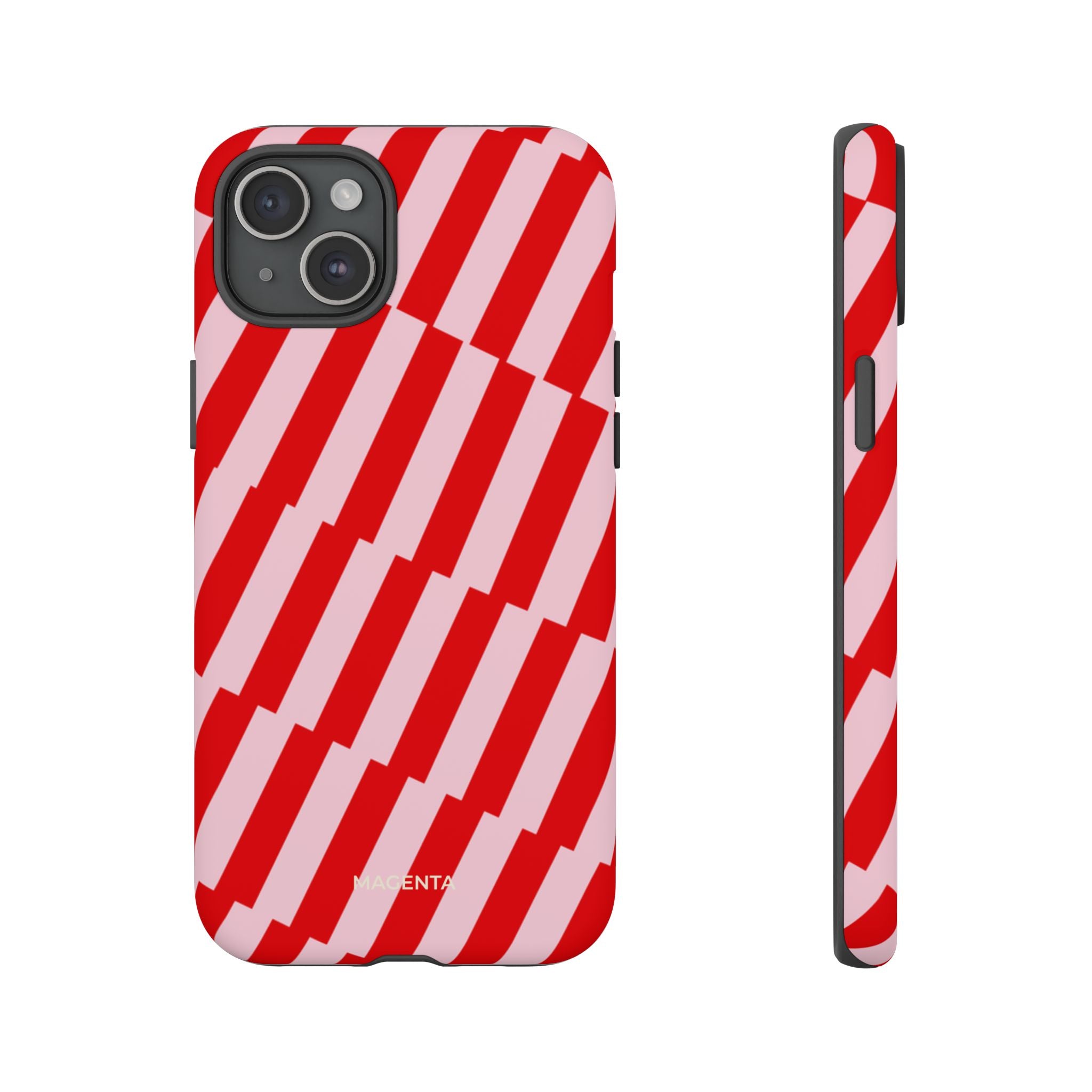 Cherry Pinstripe Tough Case