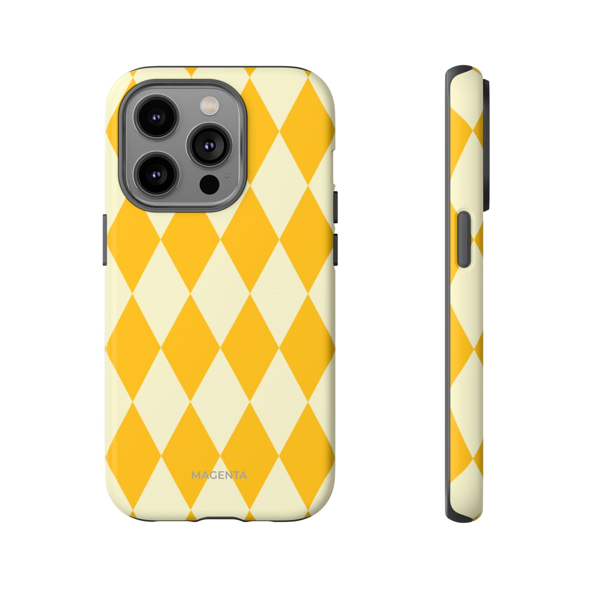 Yellow & Cream Geometric Tough Case