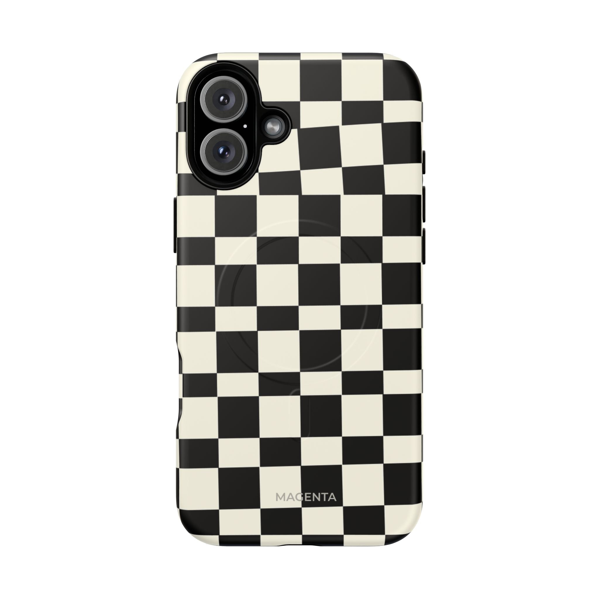 Black & White Check Tough Magnetic Case