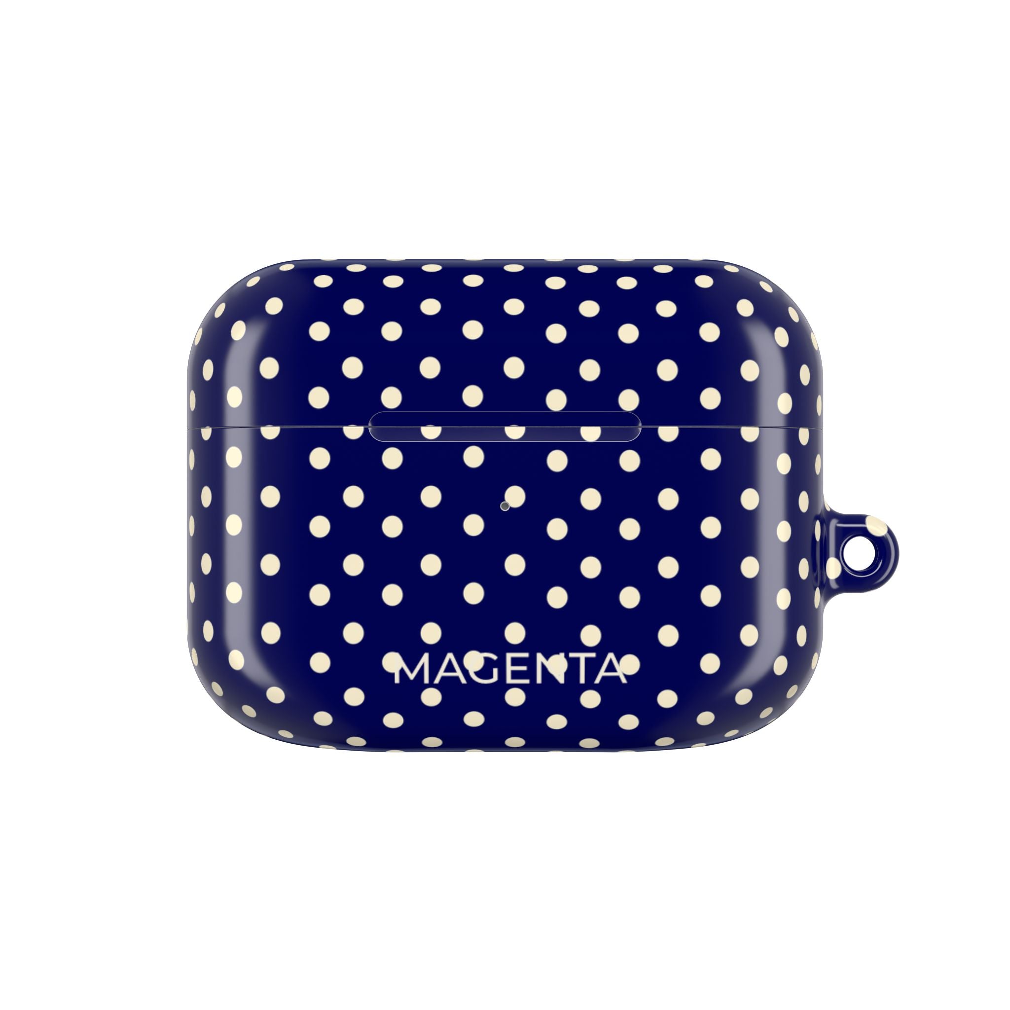 Cream On Navy Polka Dots AirPods Pro Gen 1 Case