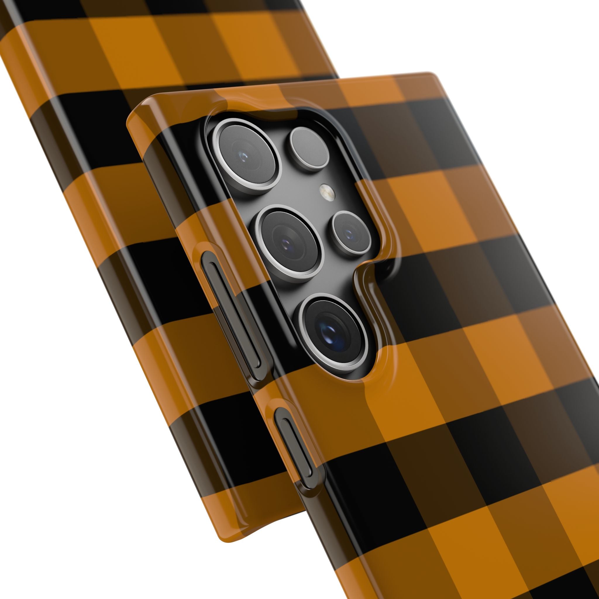 Golden Plaid Snap Case