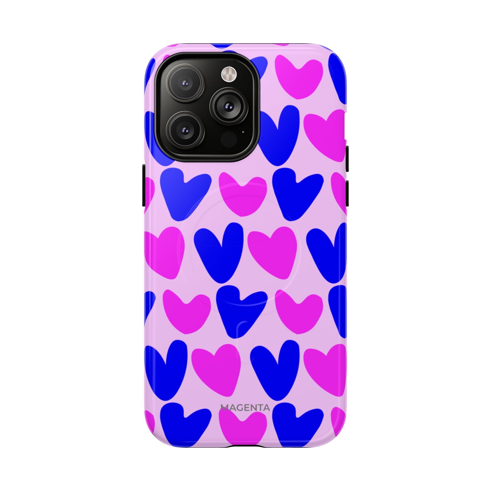 Neon Pop Heart Tough Mag Case