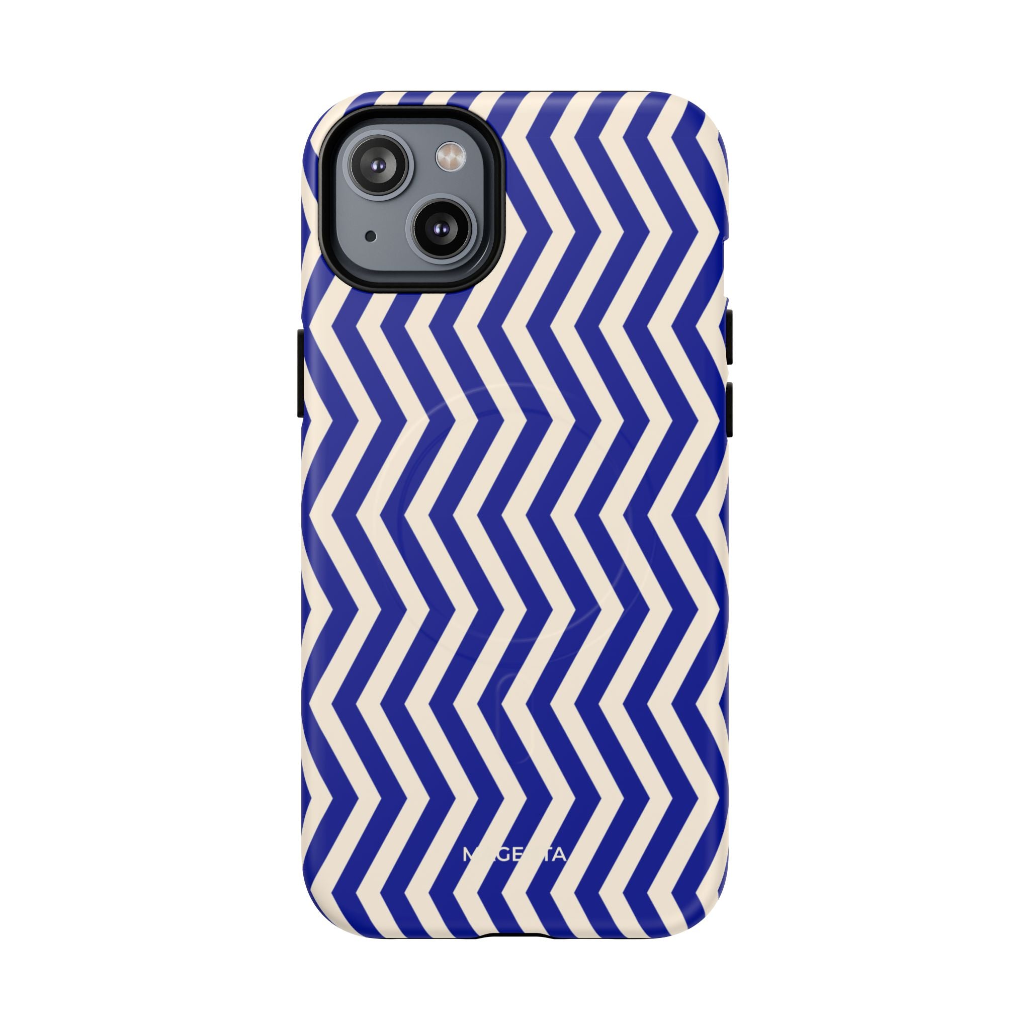 Blue Chevron Tough Mag Case