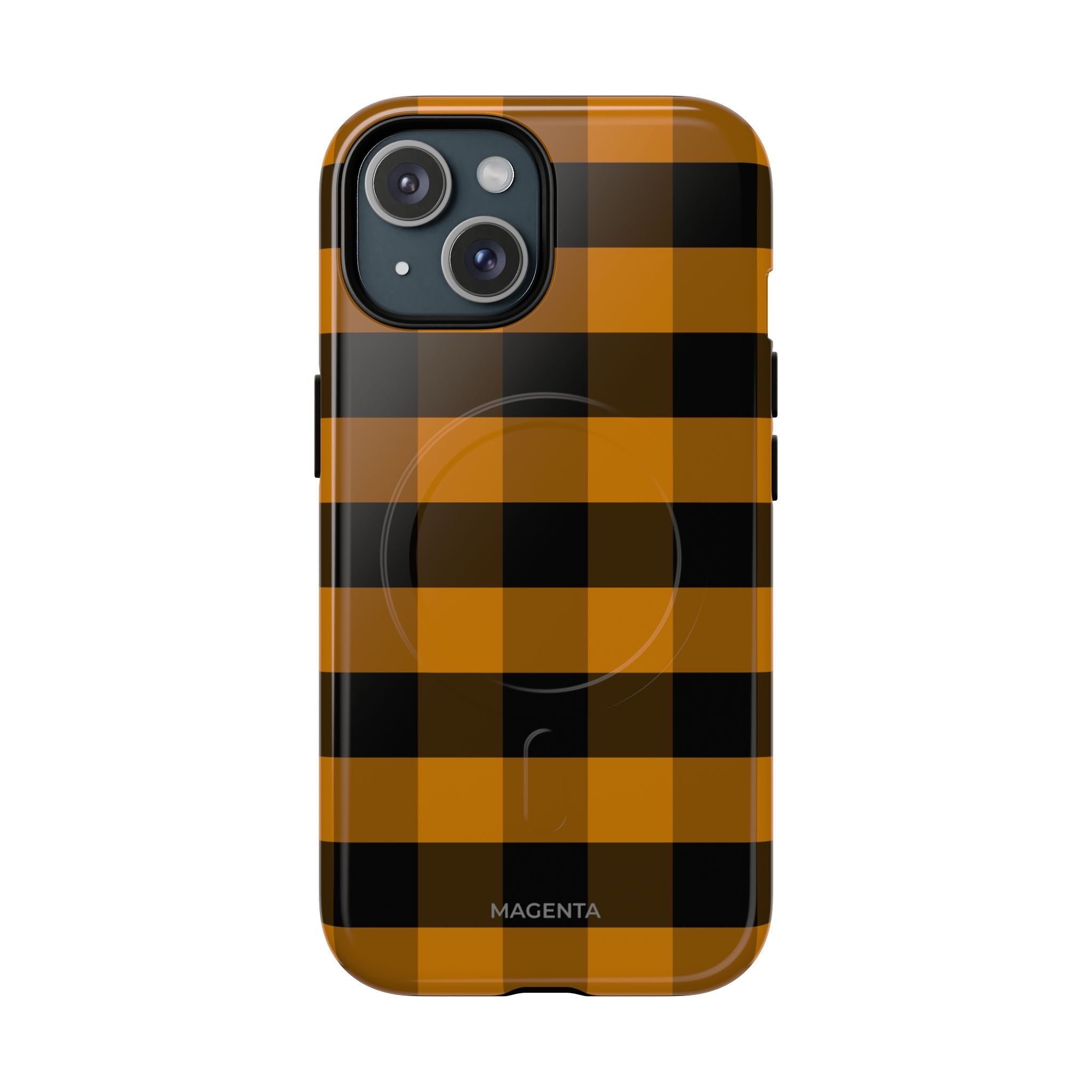 Golden Plaid Tough Mag Case