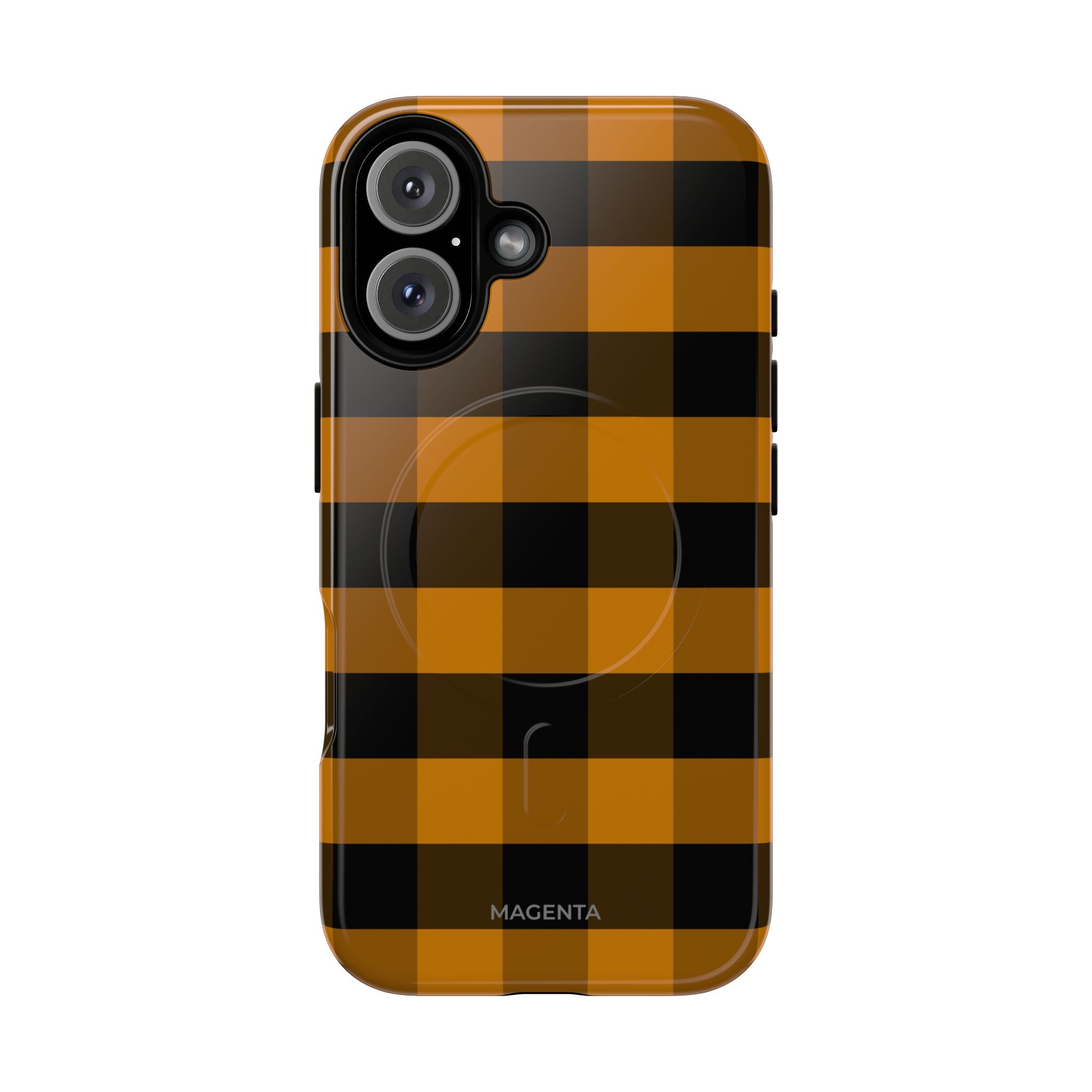 Golden Plaid Tough Mag Case