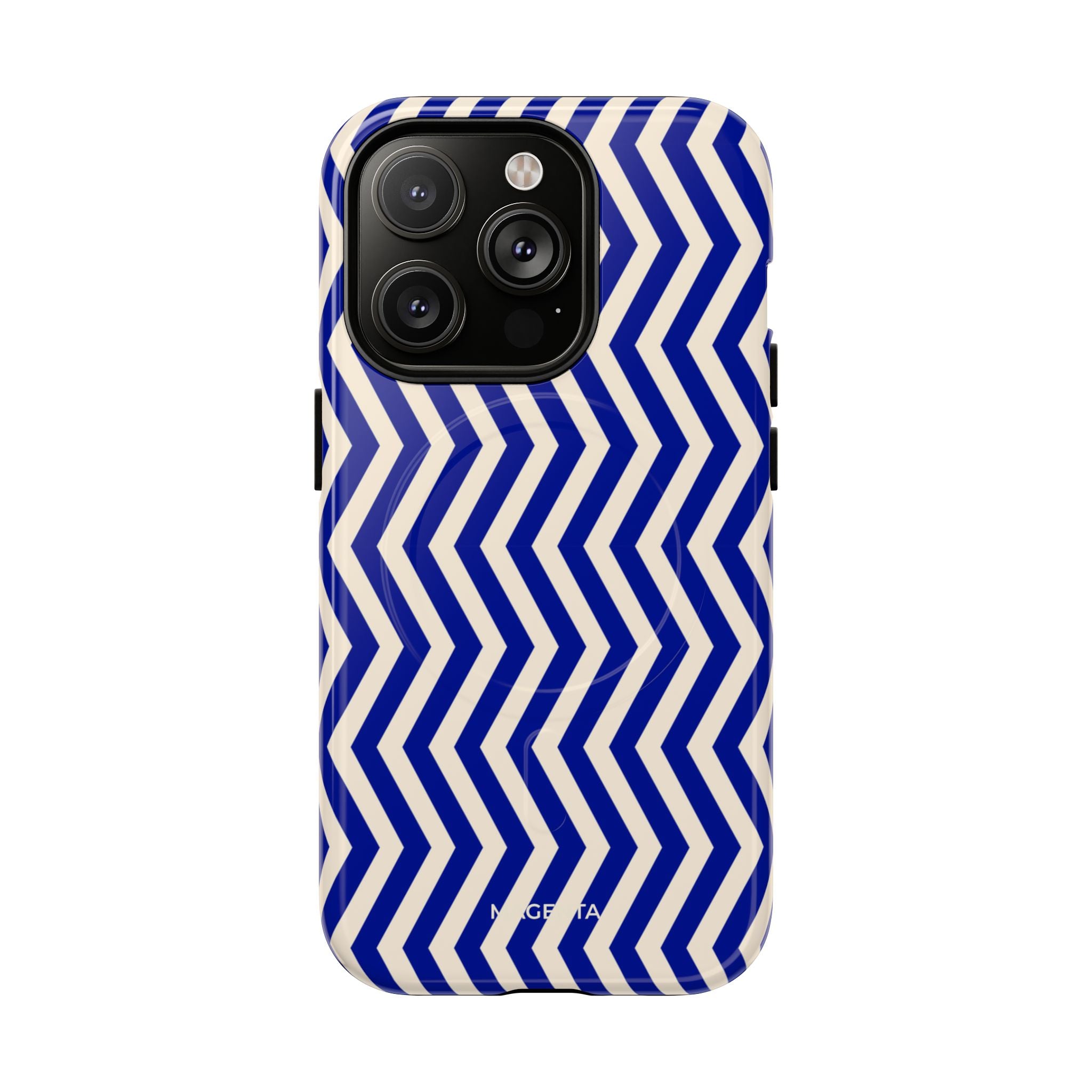 Blue Chevron Tough Mag Case