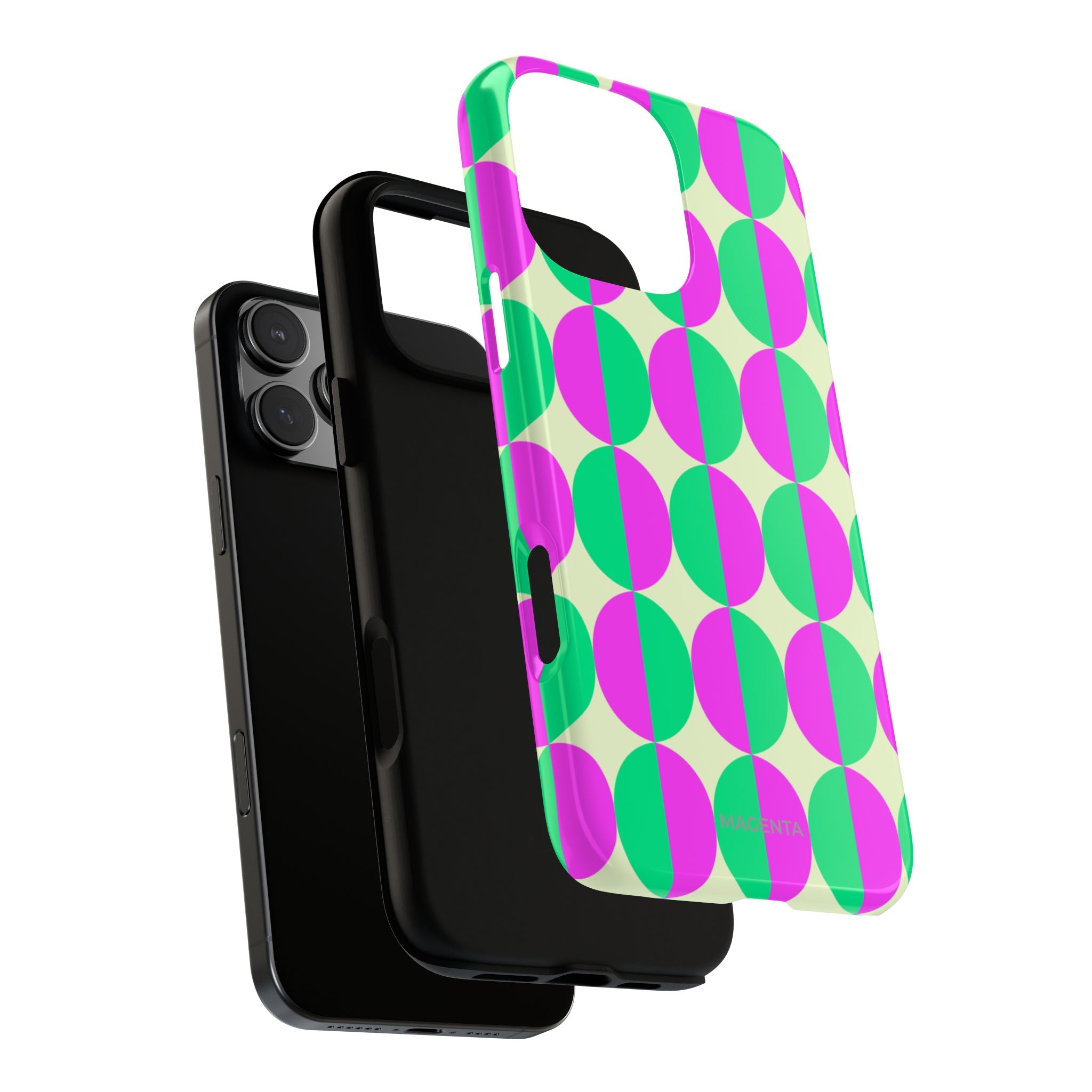 Pink Green Circle Tough Case