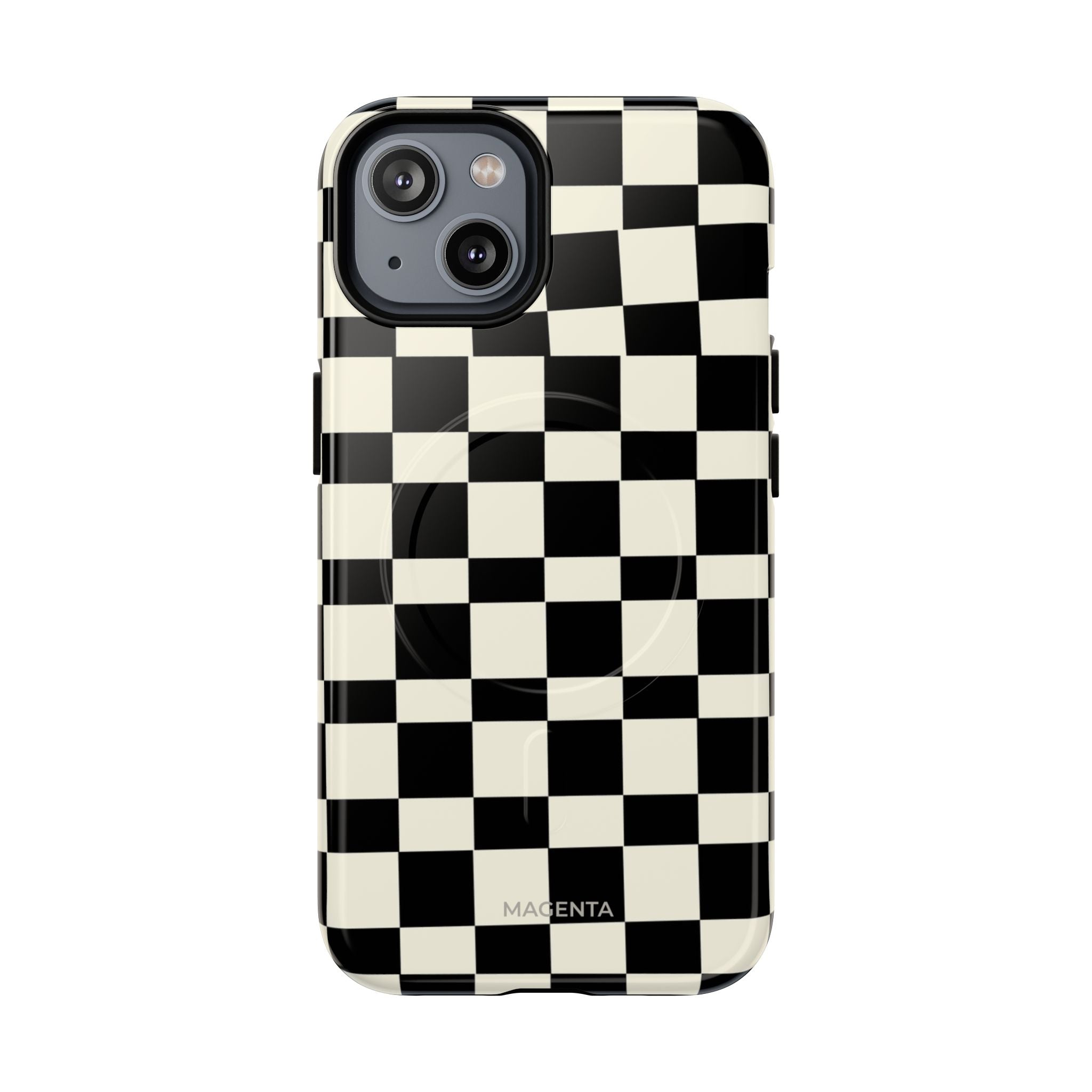 Black & White Check Tough Magnetic Case