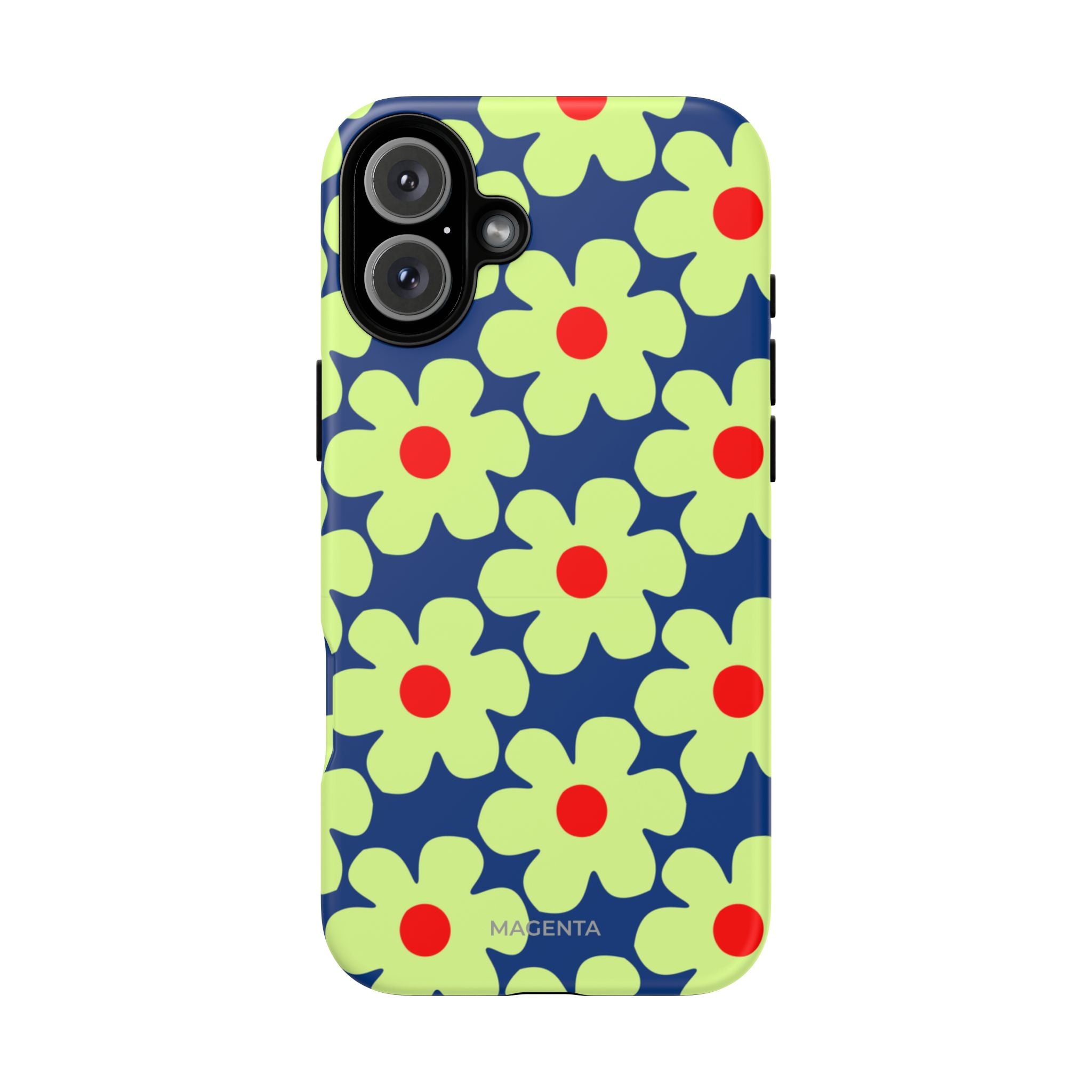 Minimal Pale Green Flowers Tough Case