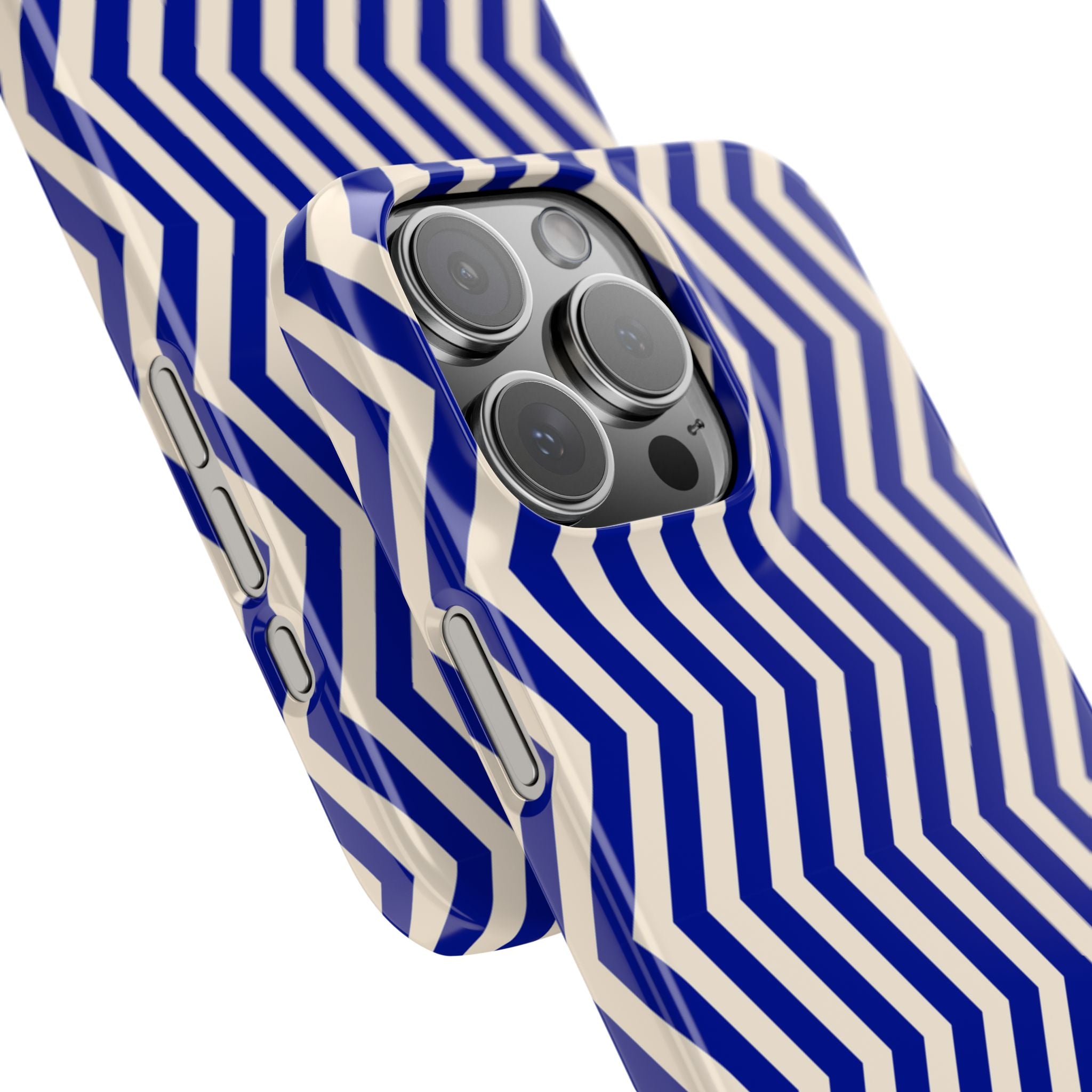 Blue Chevron Snap Case