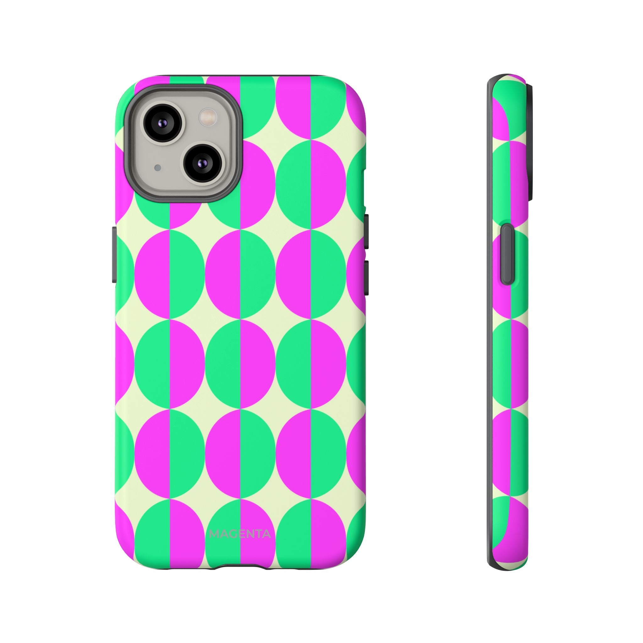 Pink Green Circle Tough Case