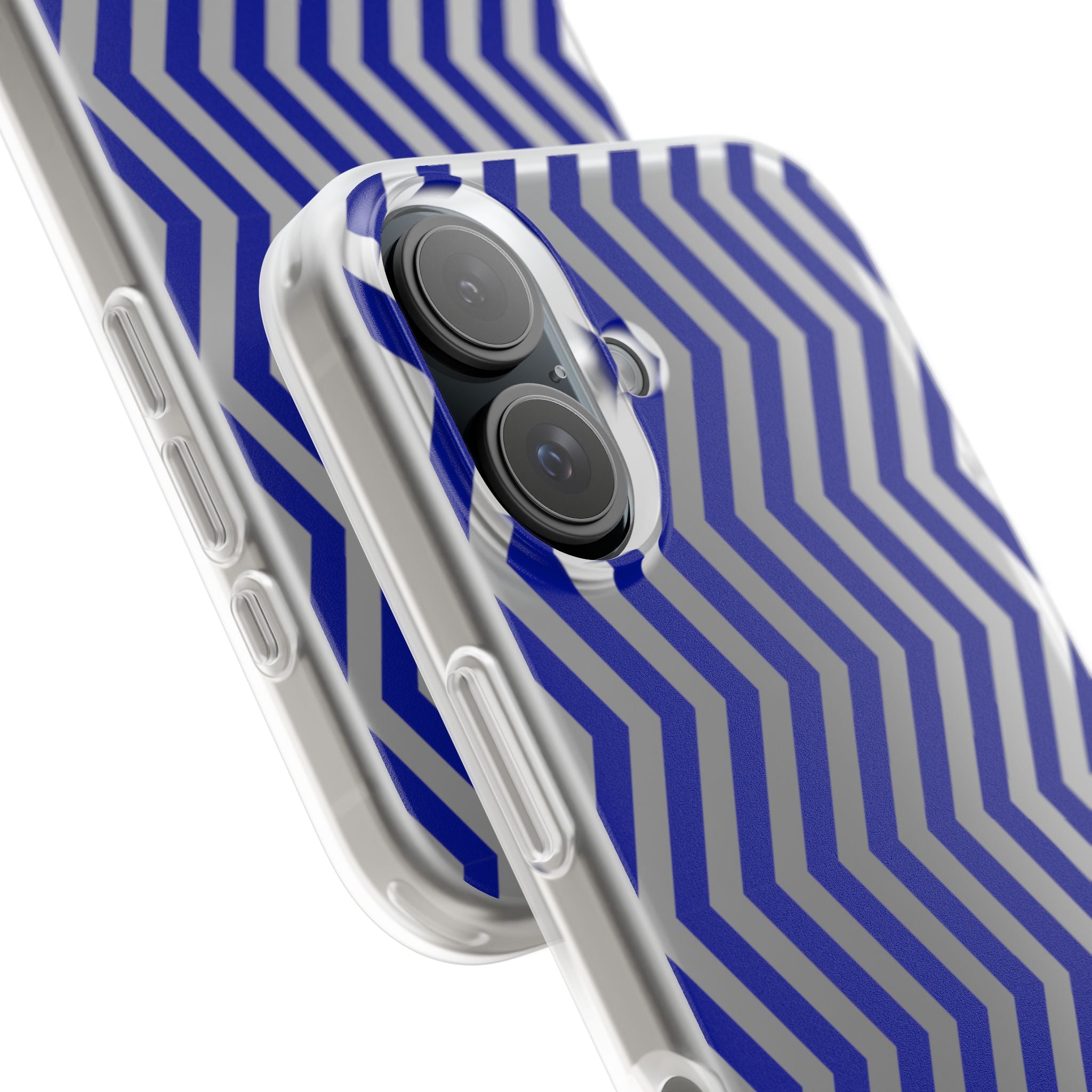 Blue Chevron Flexi Case