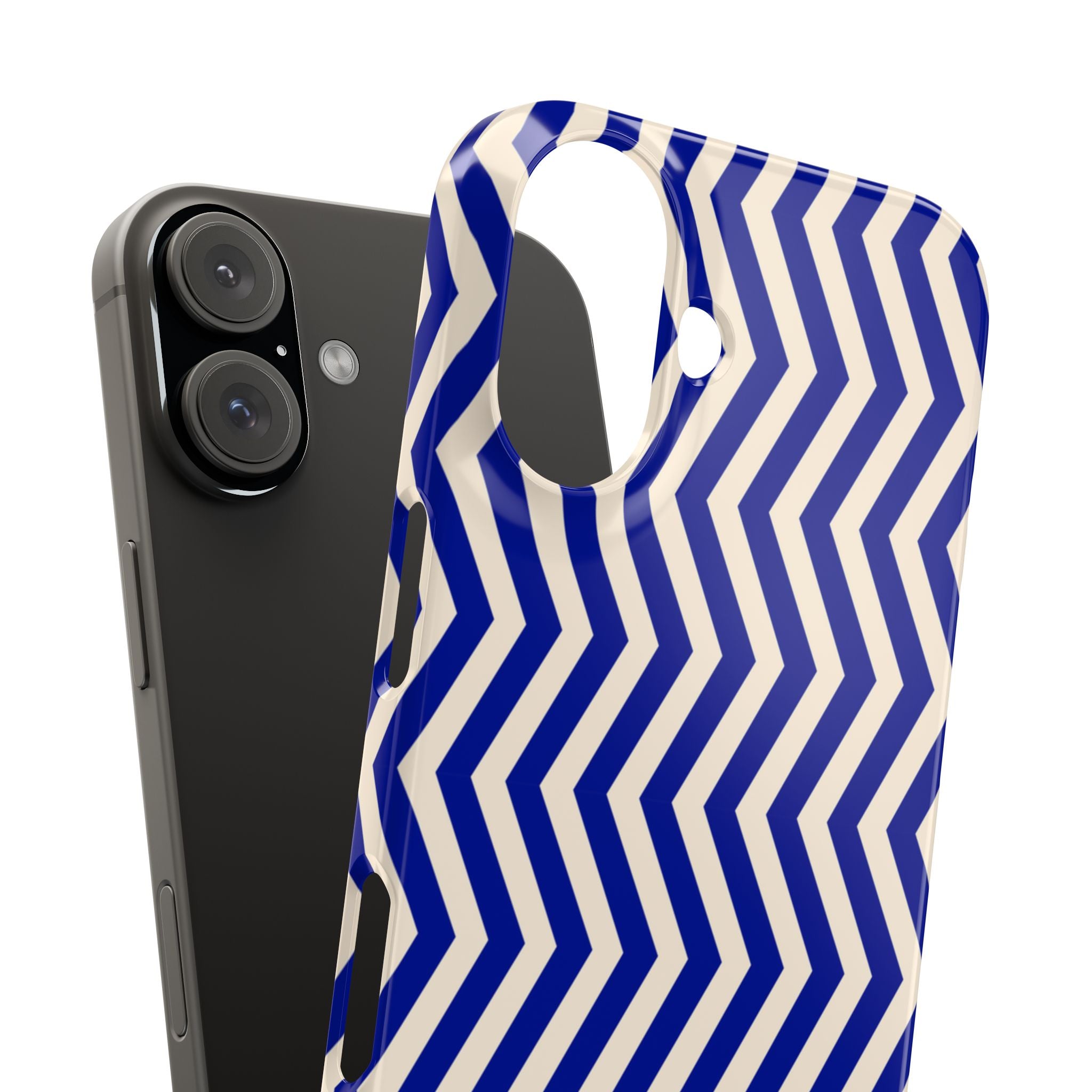 Blue Chevron Snap Case