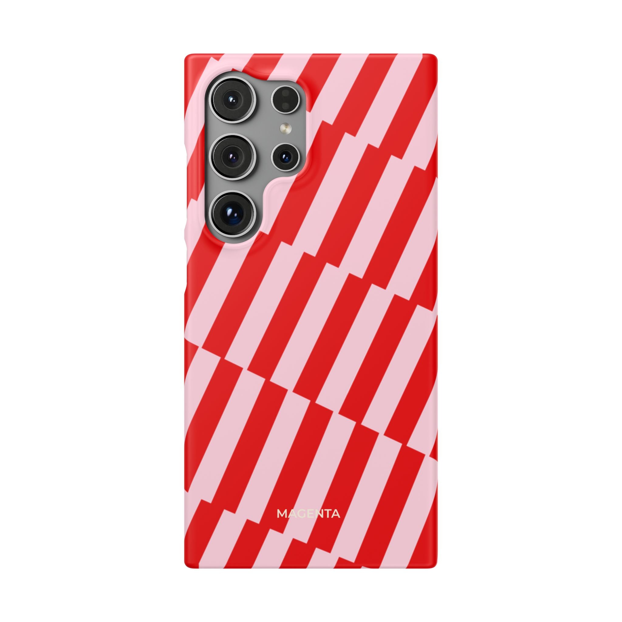 Cherry Pinstripe Snap Case