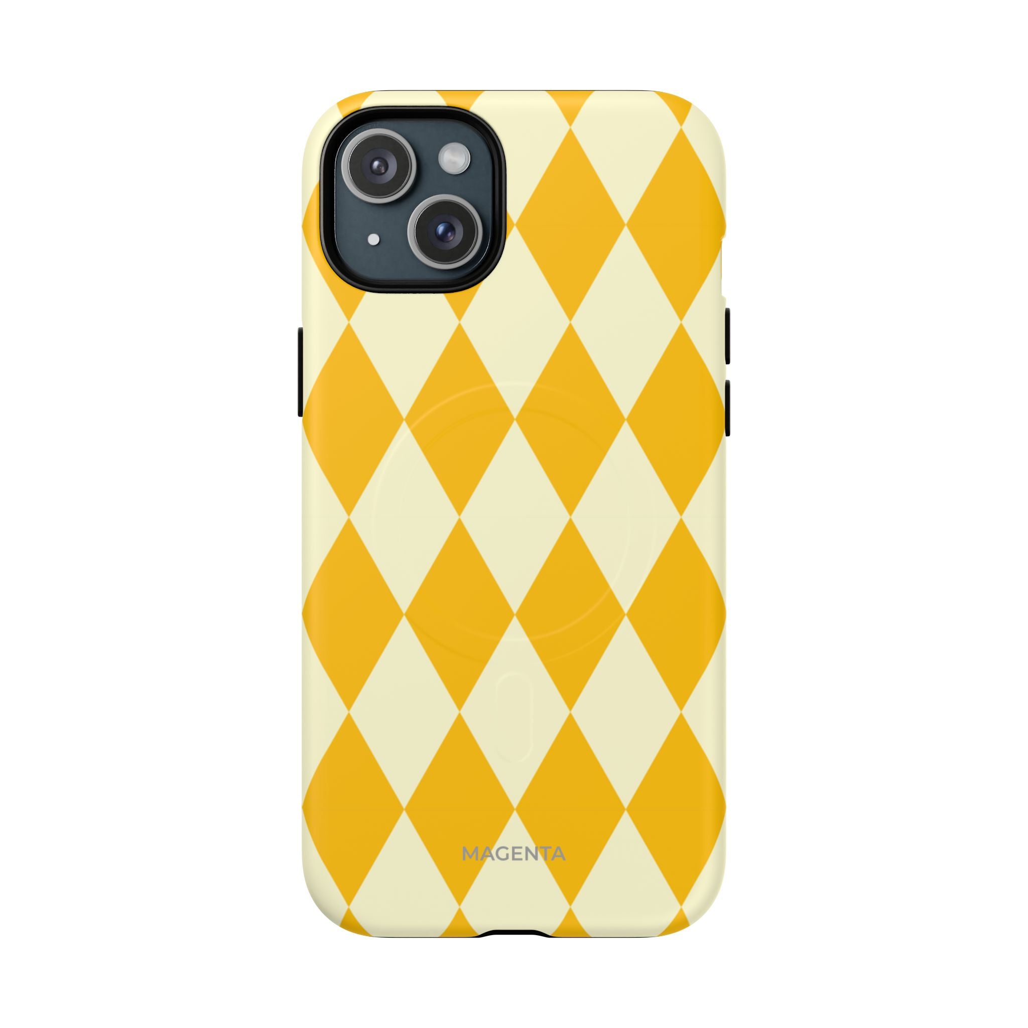 Yellow & Cream Geometric Tough Magnetic Case