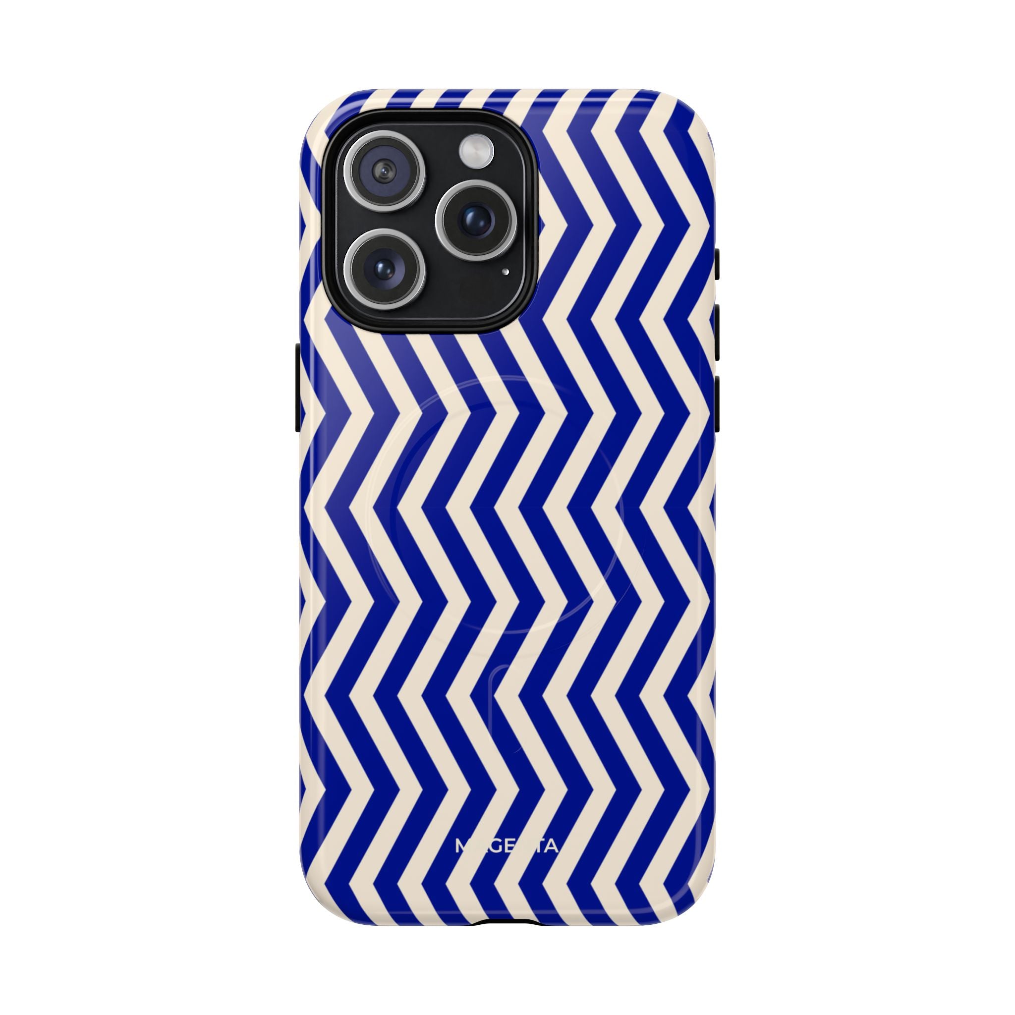 Blue Chevron Tough Mag Case