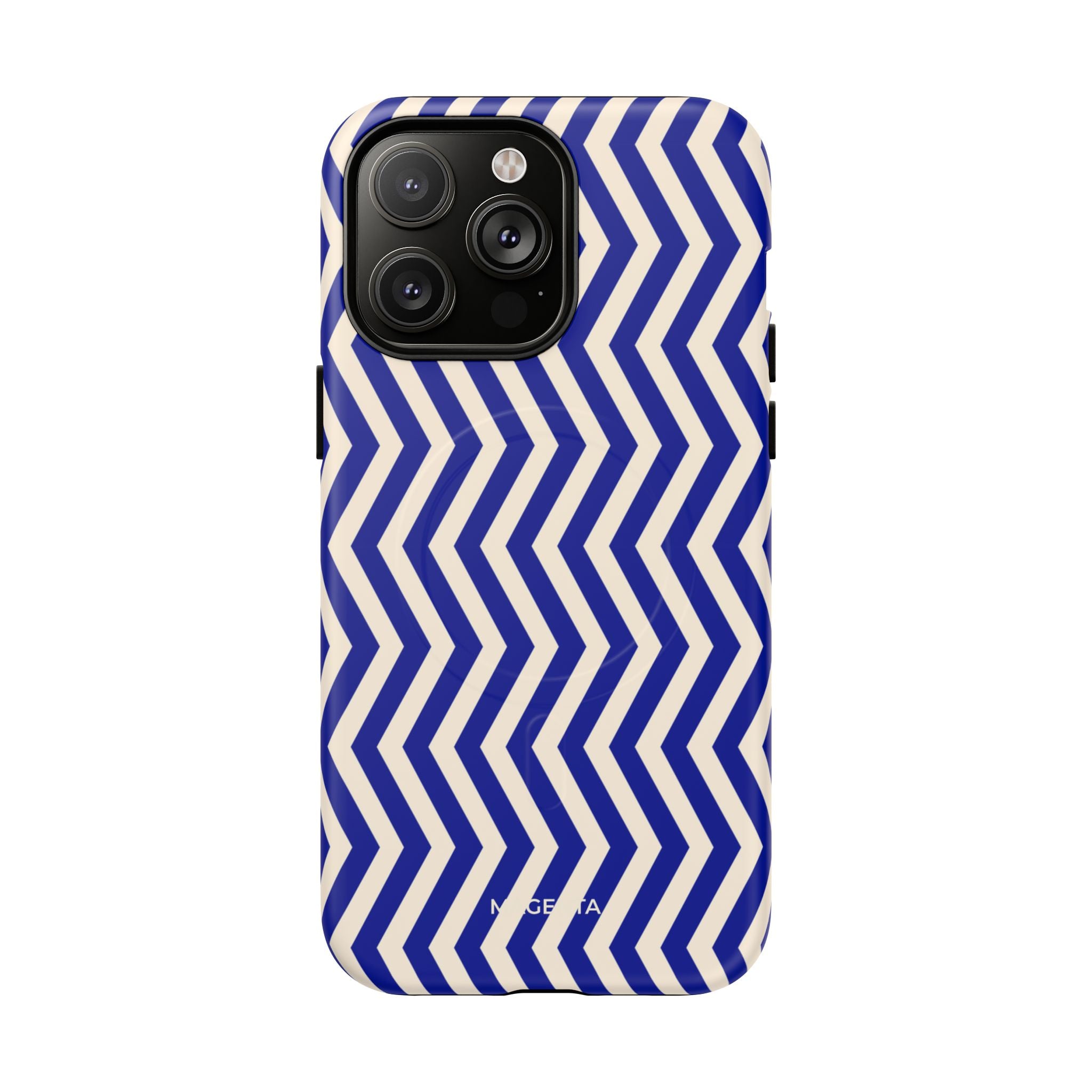 Blue Chevron Tough Mag Case