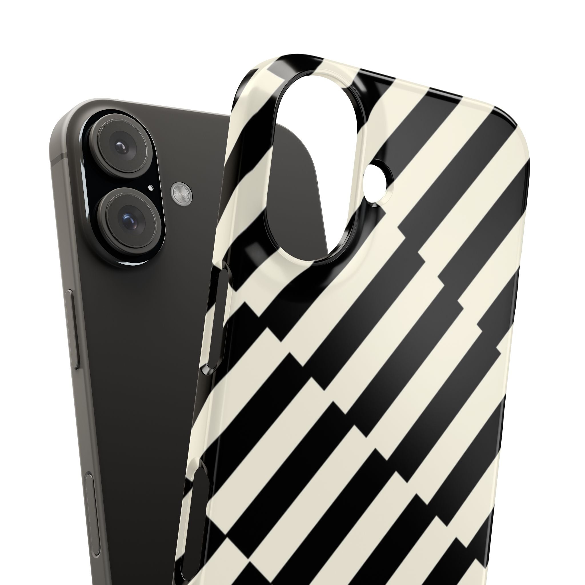 Black & White Crosswalk Snap Case