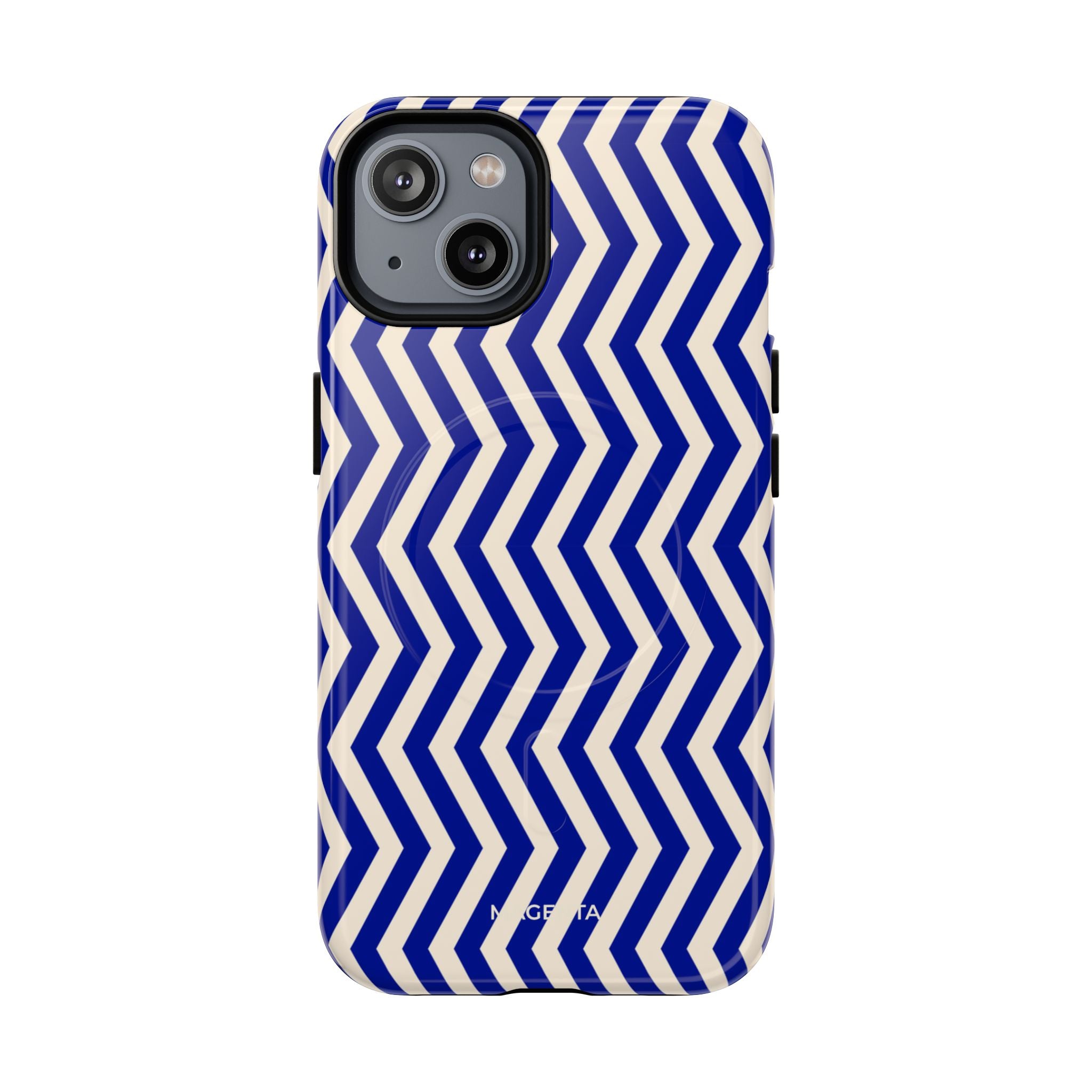 Blue Chevron Tough Mag Case