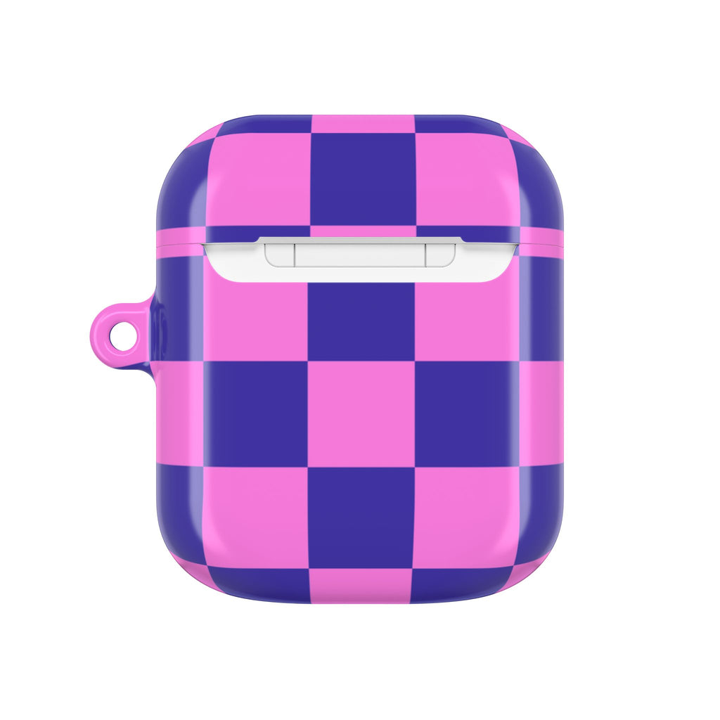 Pink & Blue Checkmate AirPods Gen 2 Case