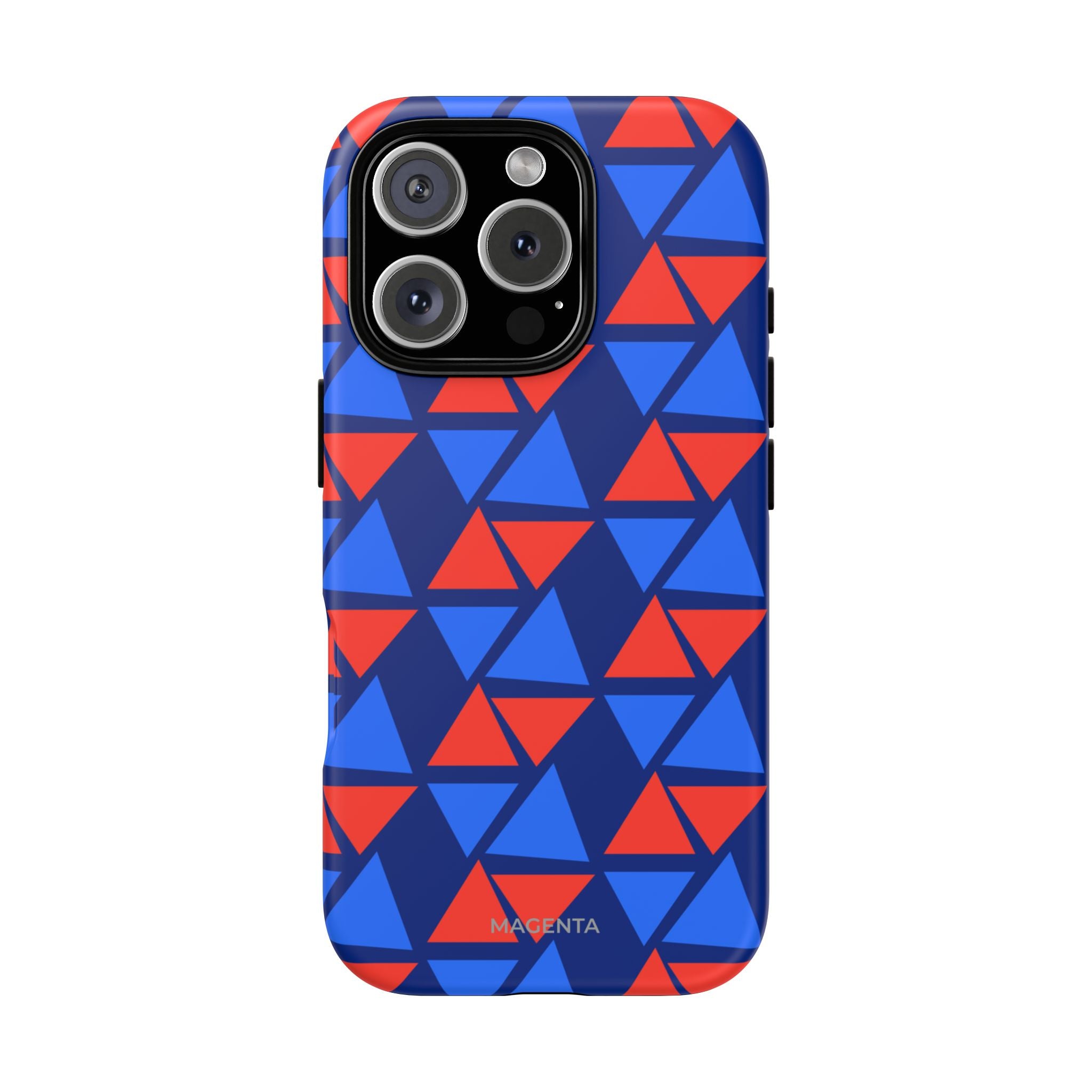 Blue Red Triangle Tough Case