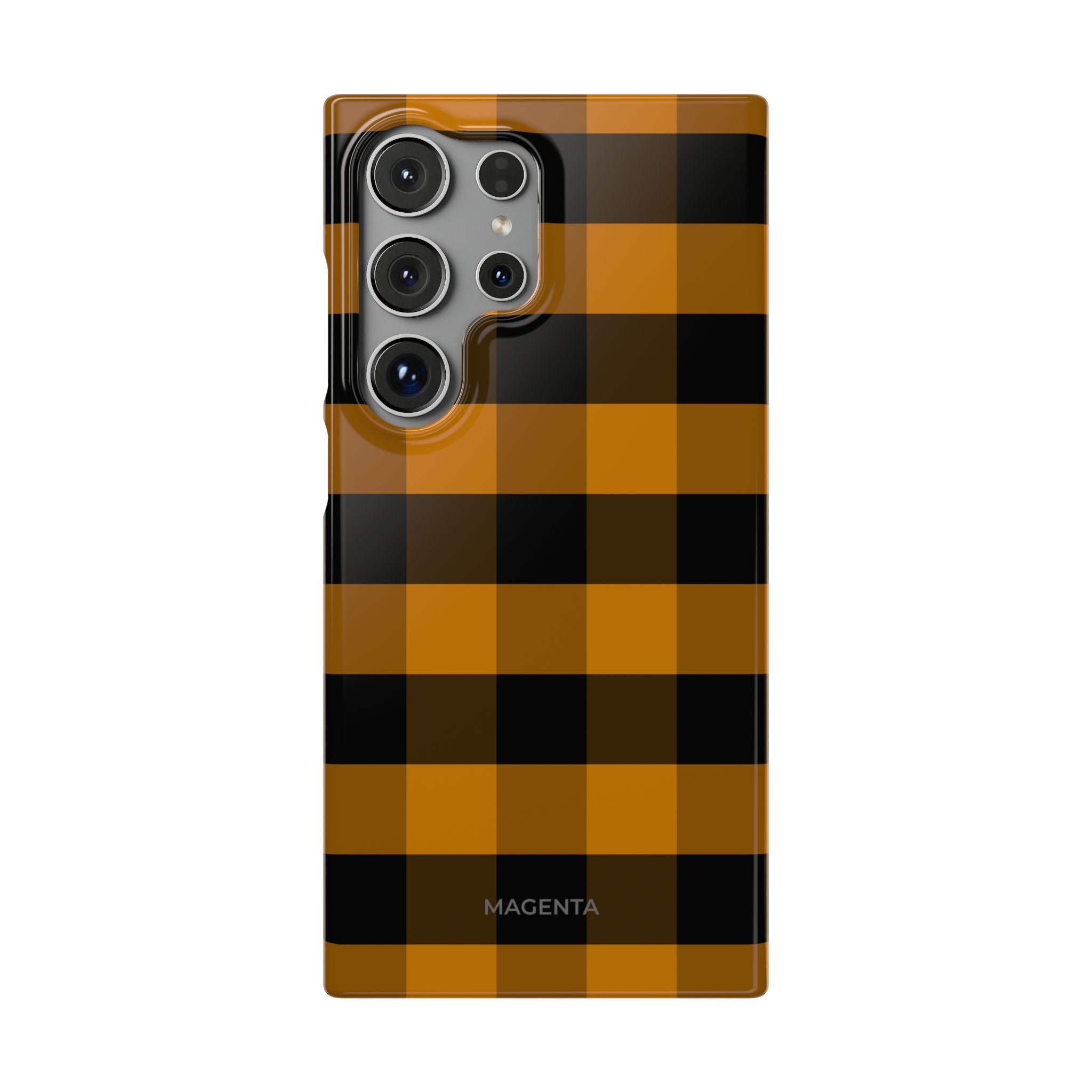 Golden Plaid Snap Case
