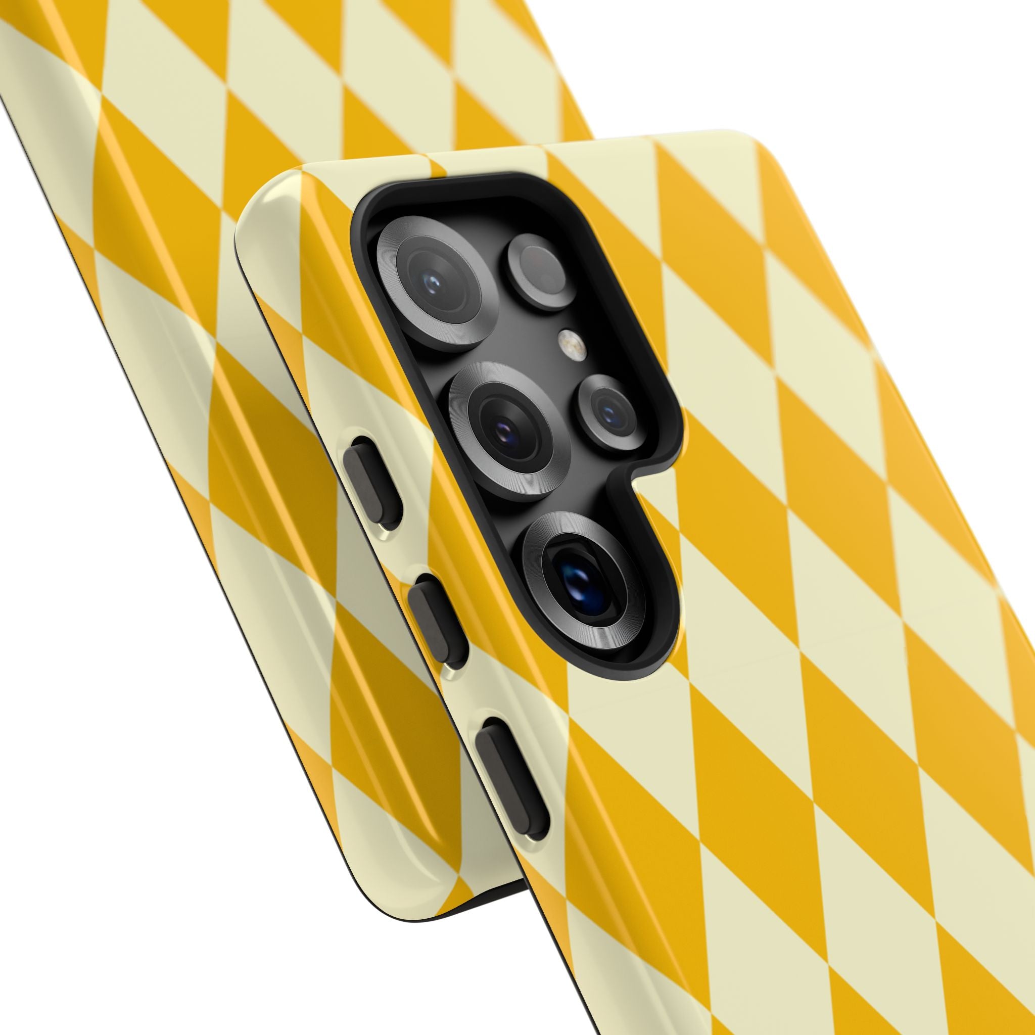 Yellow & Cream Geometric Tough Case