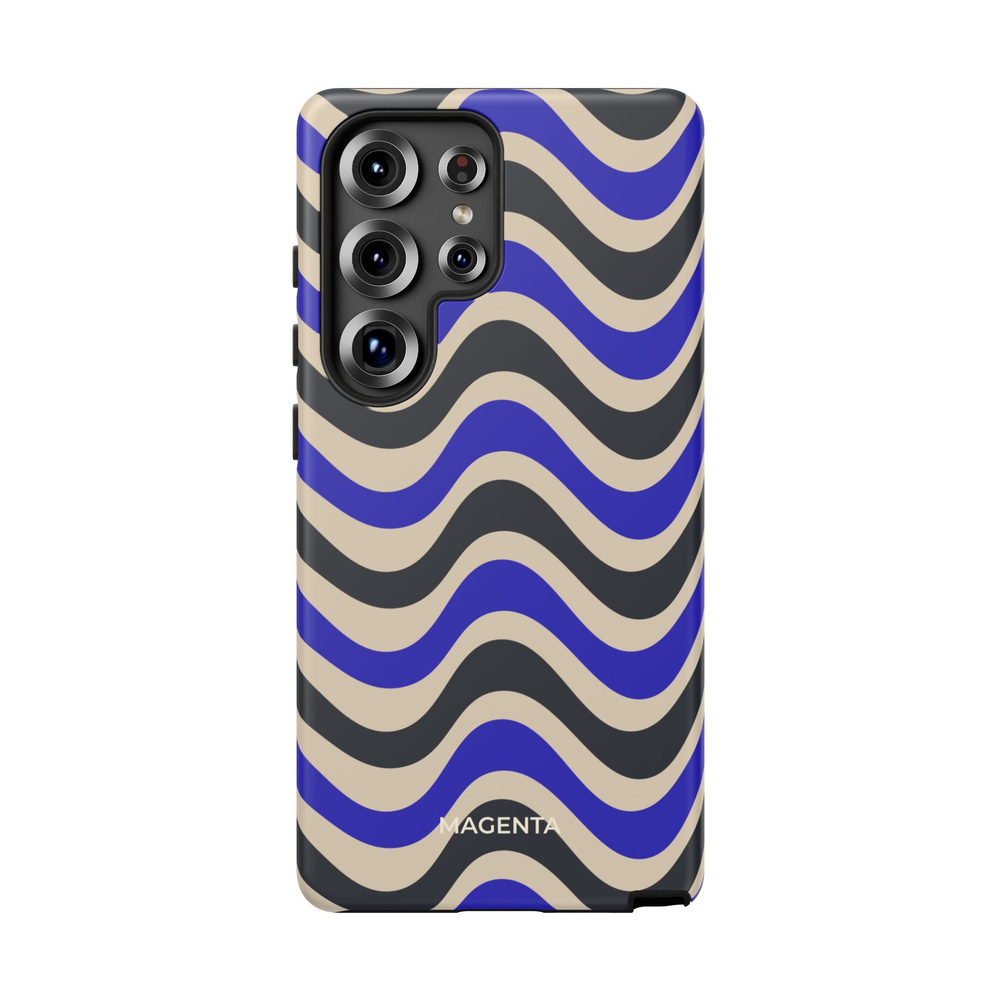 Black & Blue Waves Tough Case