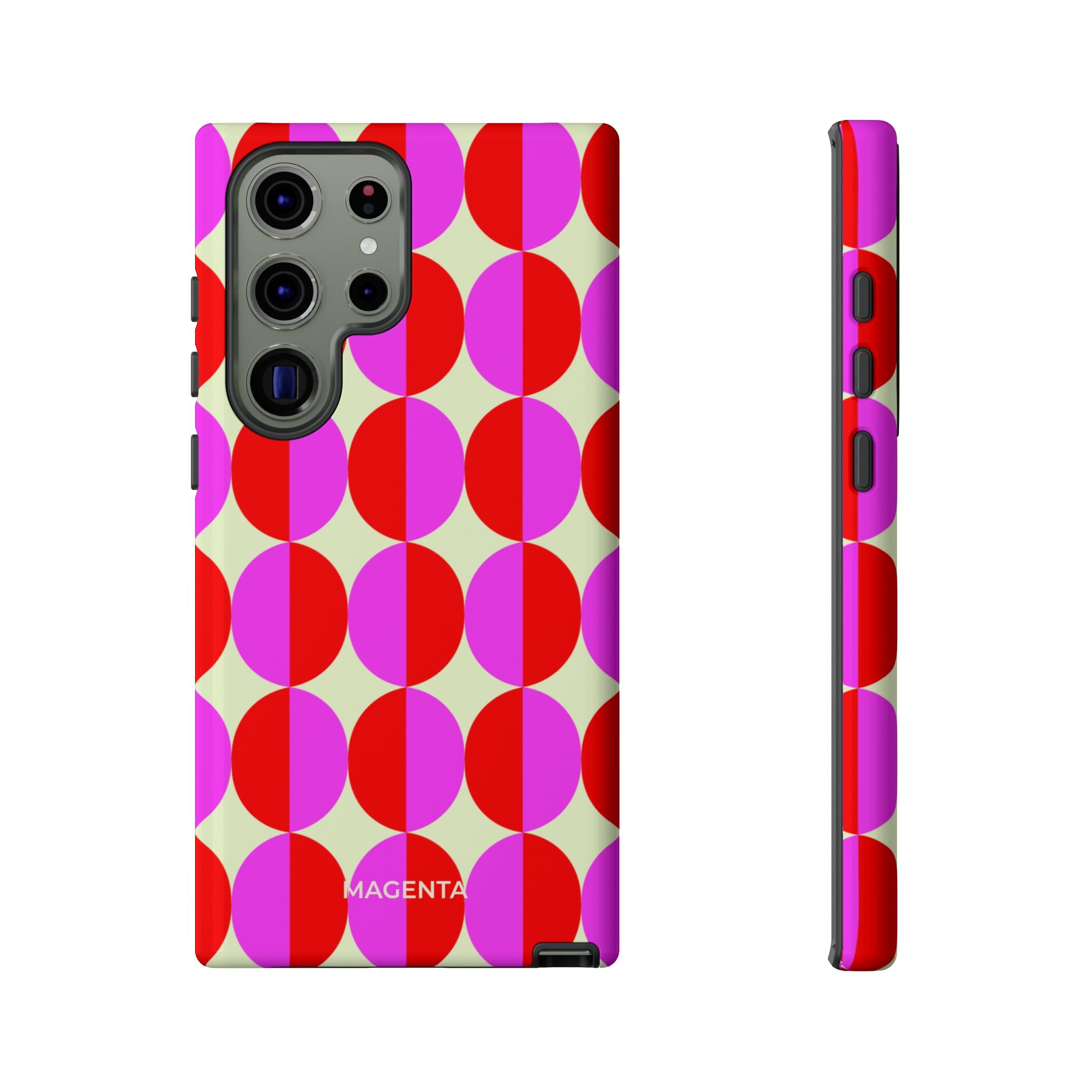 Red Pink Circle Tough Case