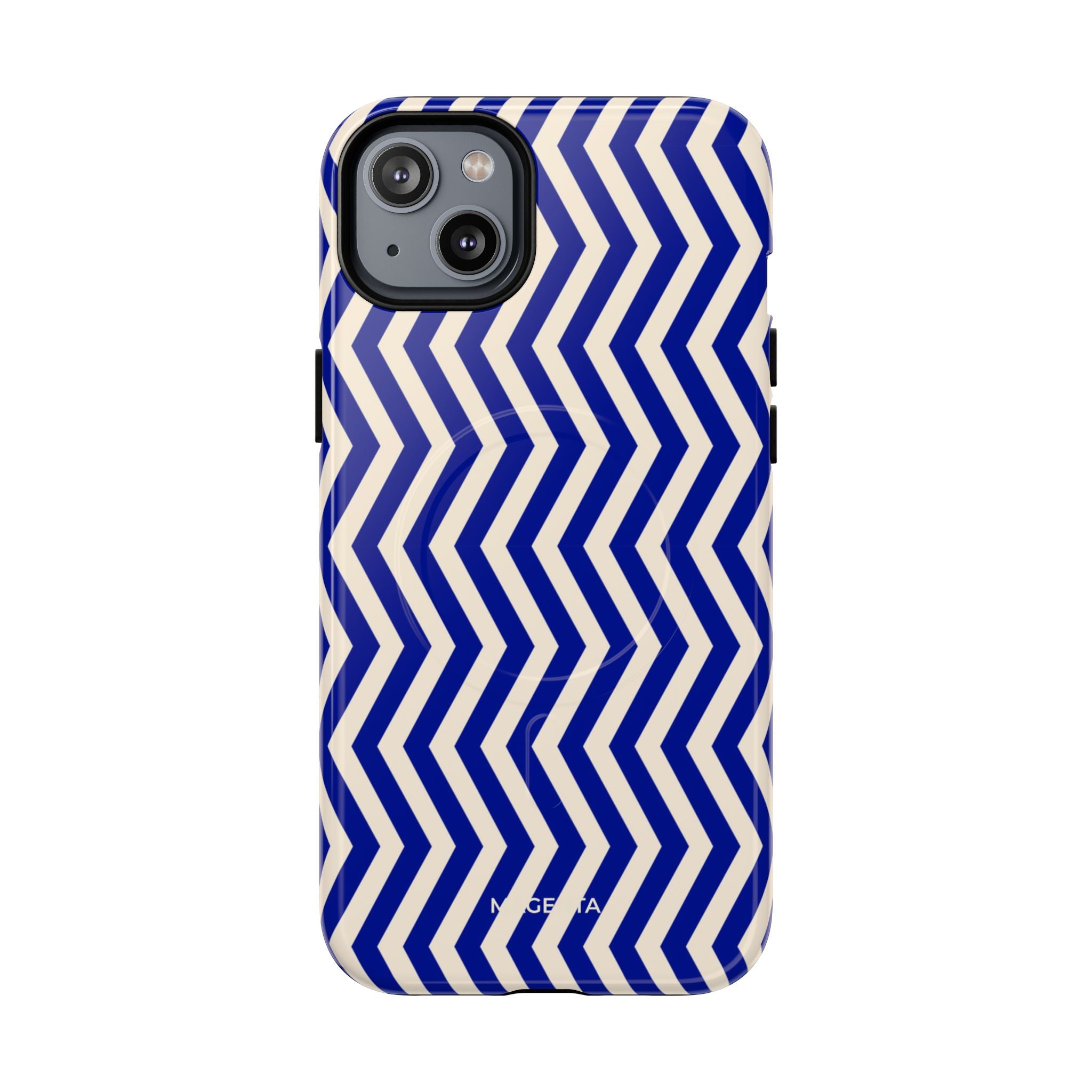 Blue Chevron Tough Mag Case