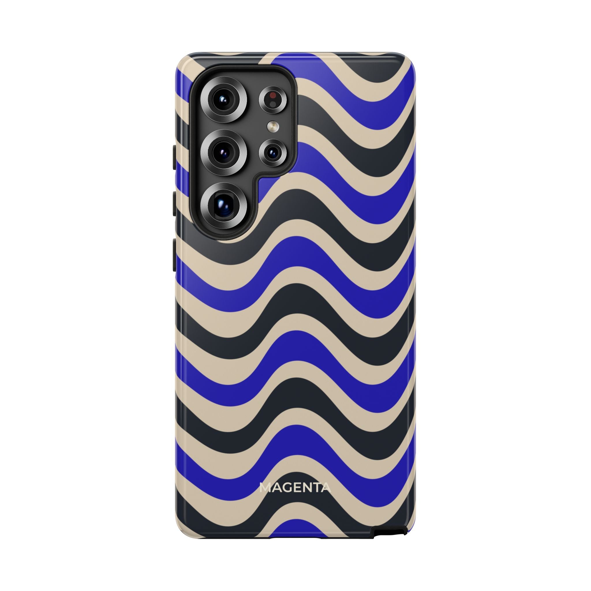 Black & Blue Waves Tough Case
