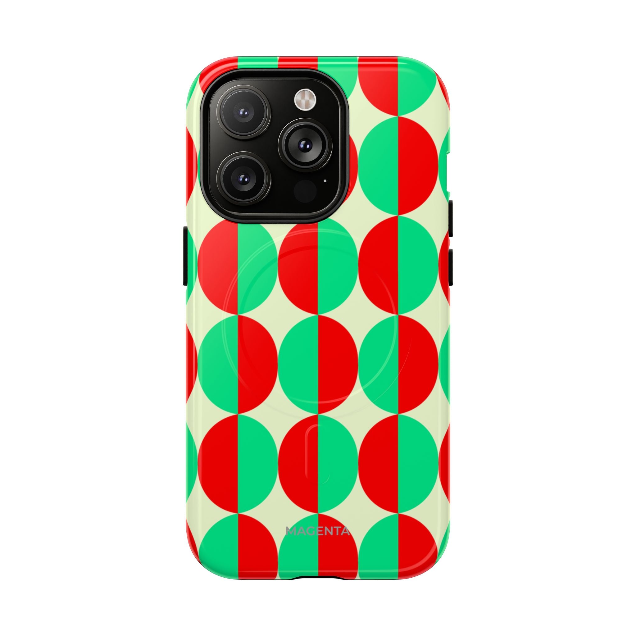 Red Green Circle Tough Mag Case