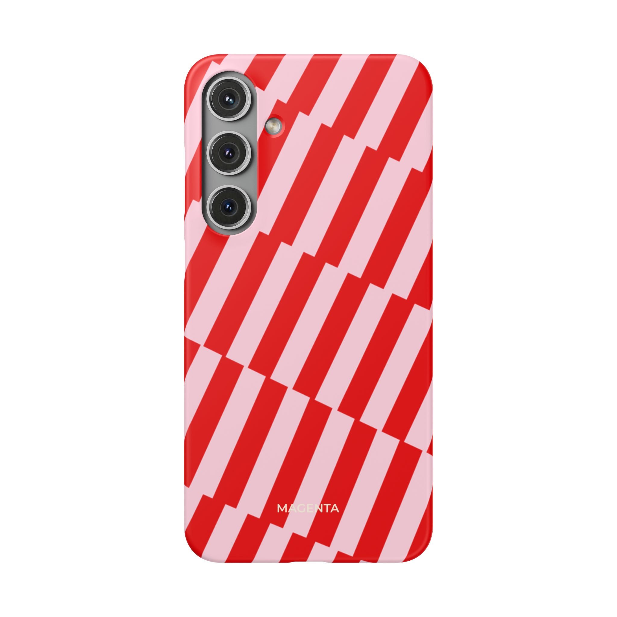 Cherry Pinstripe Snap Case