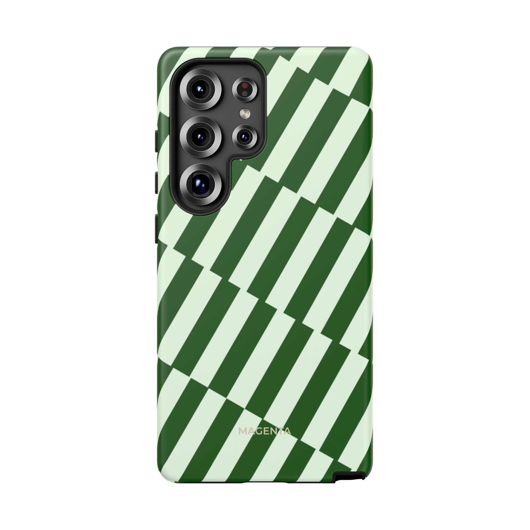 Deep Green Stripes Tough Case
