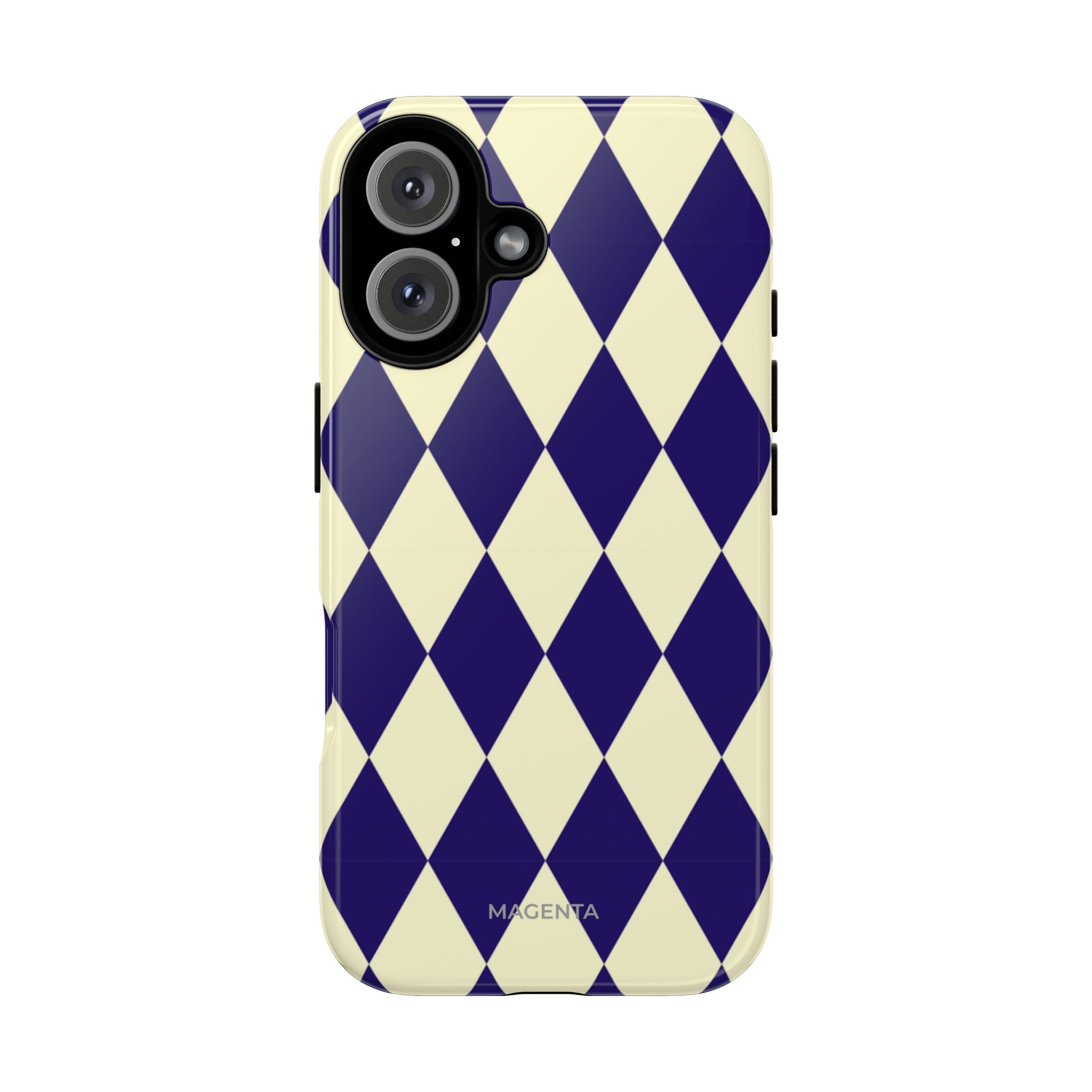 Navy & Cream Geometric Tough Case