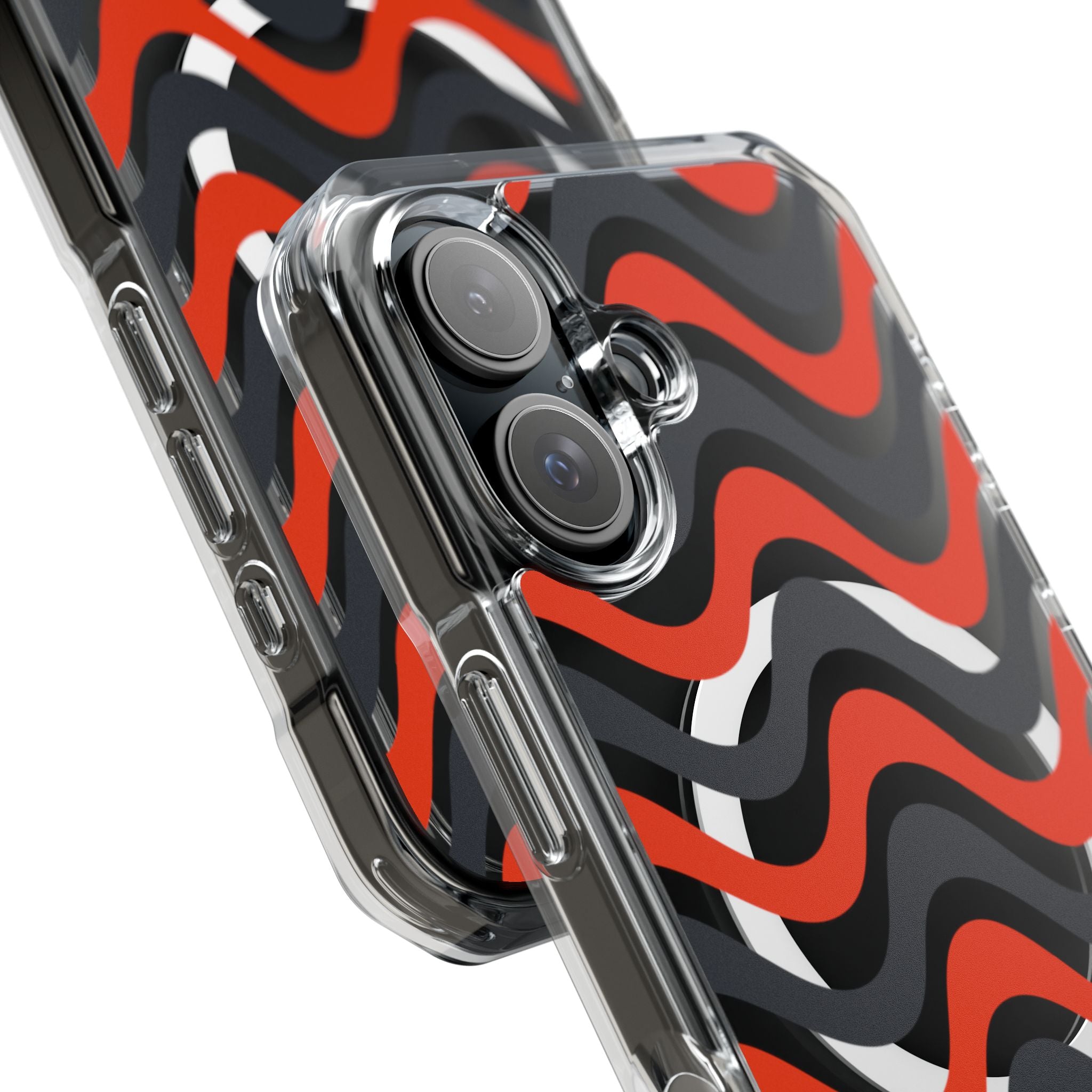 Black & Red Waves